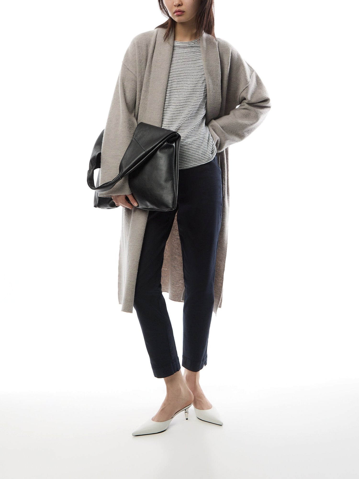 Stretch Cotton Slim Trousers