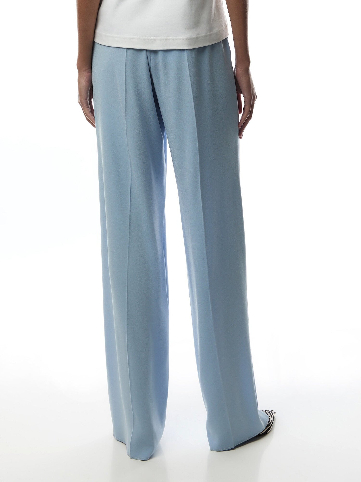 Anversa Wide Leg Trouser Light Blue