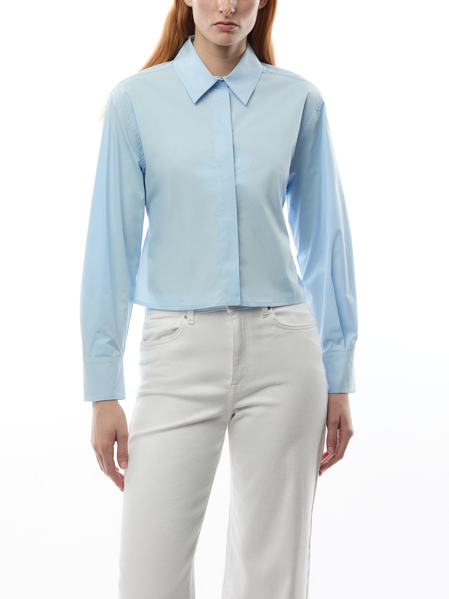 Marsala Cotton Shirt Light Blue