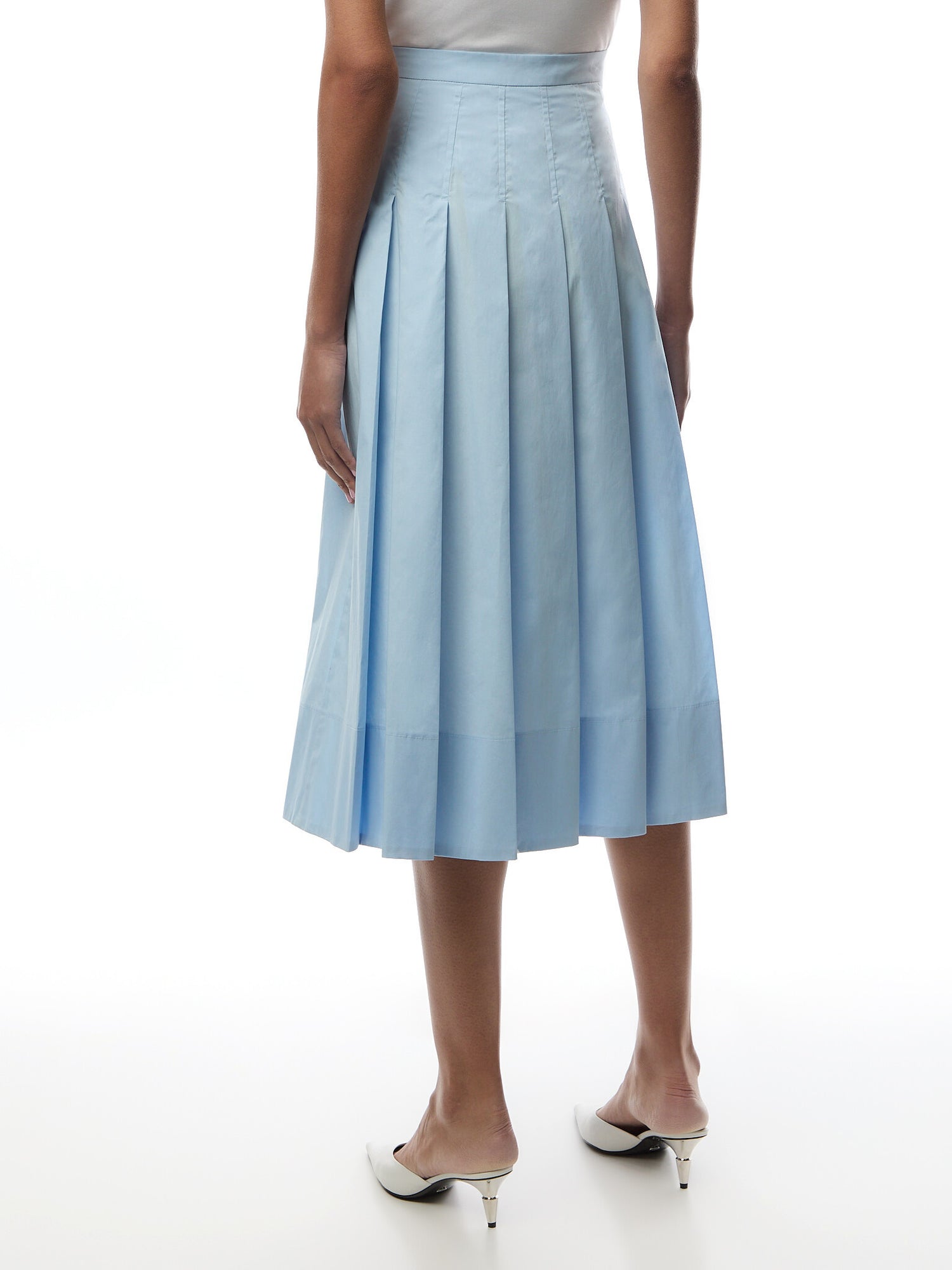 Dritto Skirt Midi Light Blue