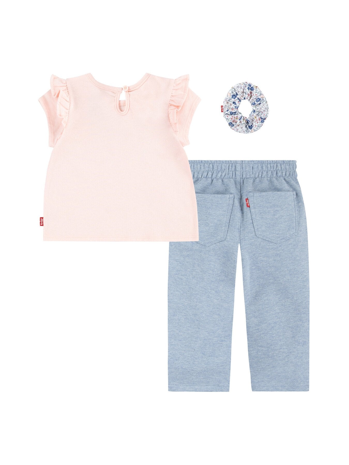 Ruffle Sleeve Top & Pant set with scrunchie