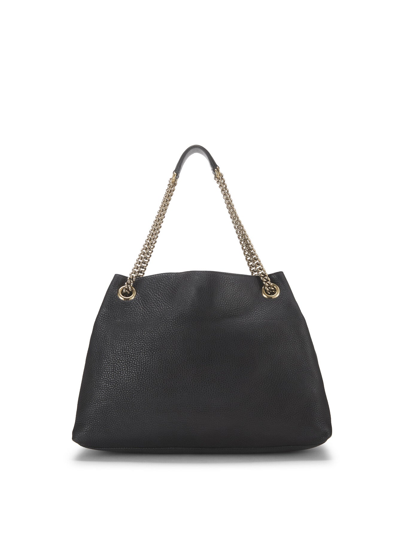Vintage Gucci Black Leather Soho Chain Tote Bag