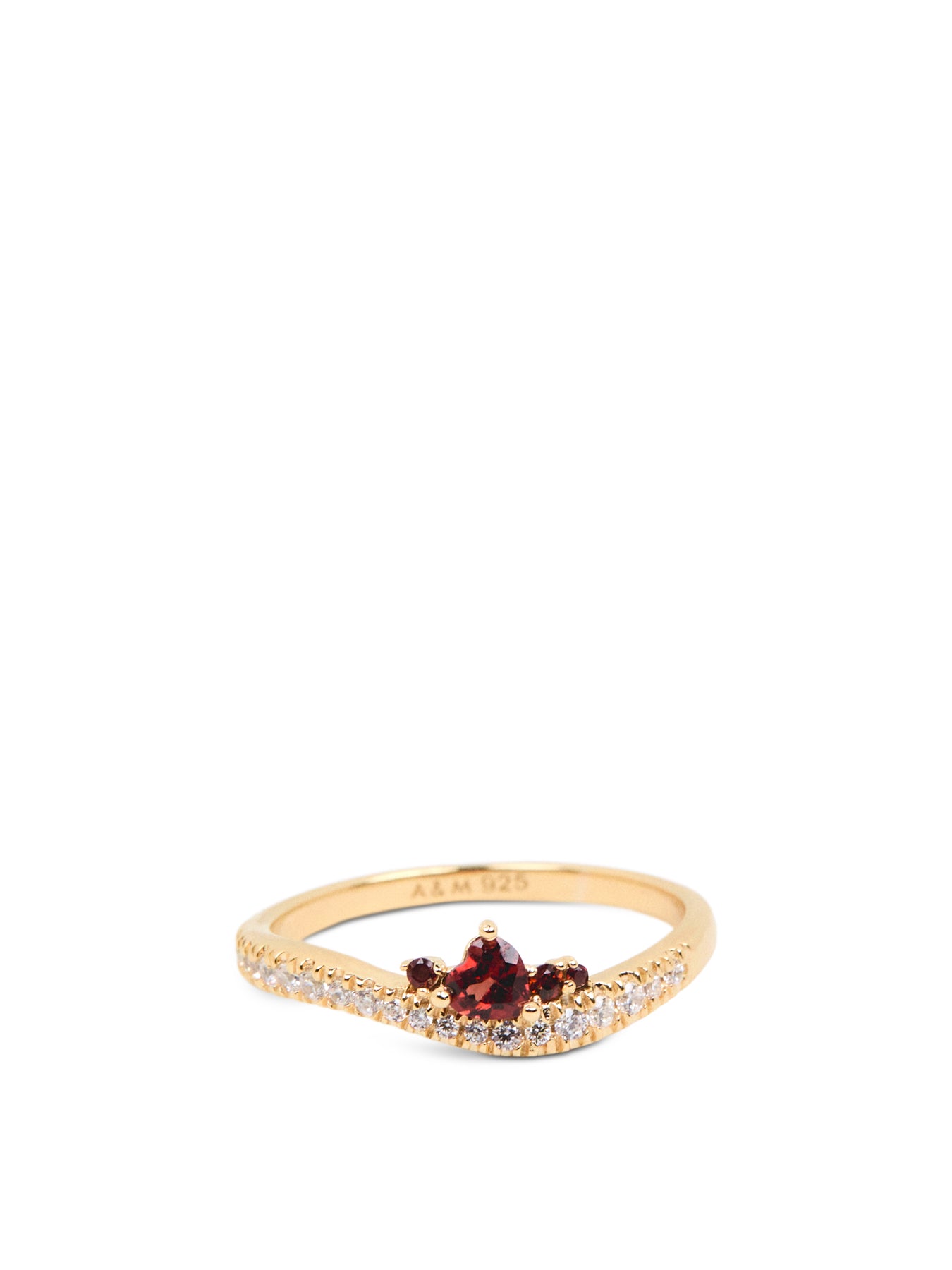 Snake and Garnet Ring