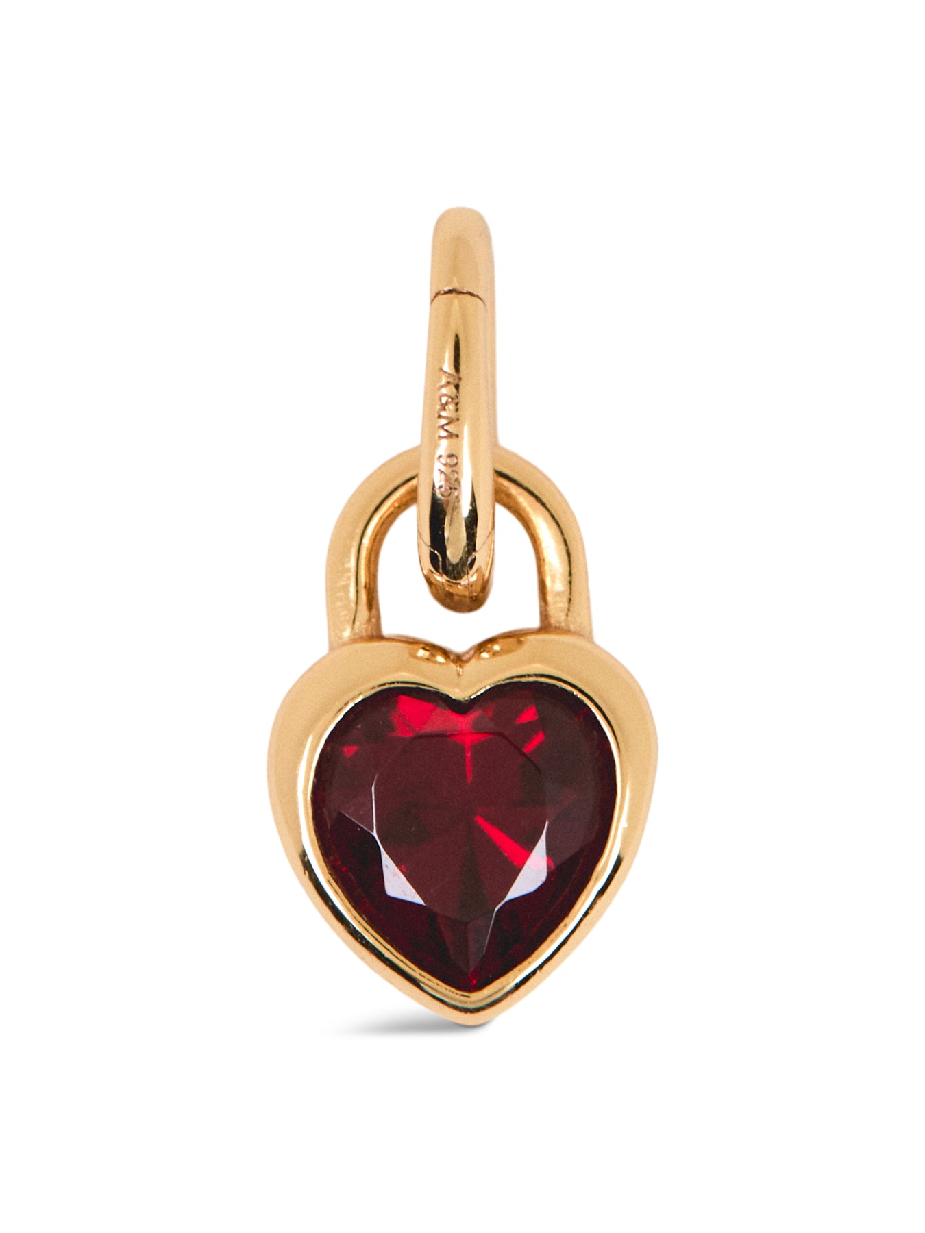 Bezel Heart Charm