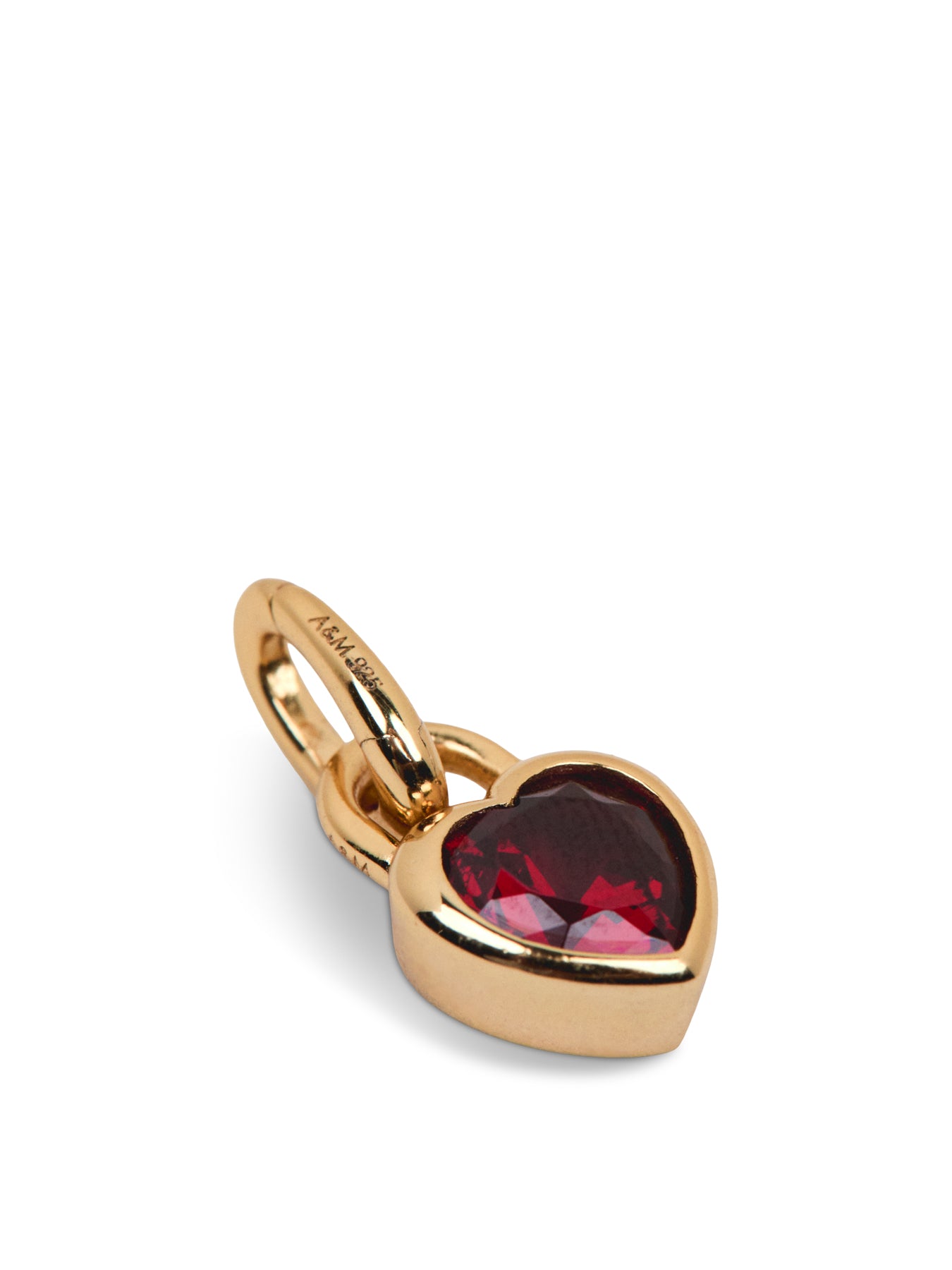 Bezel Heart Charm