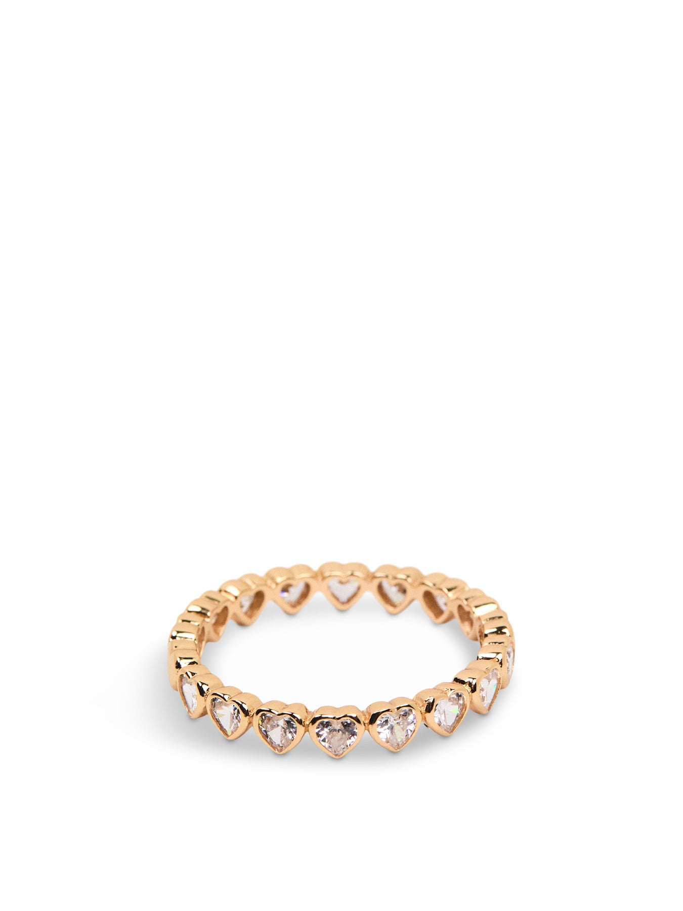 Bezel Heart Eternity Ring