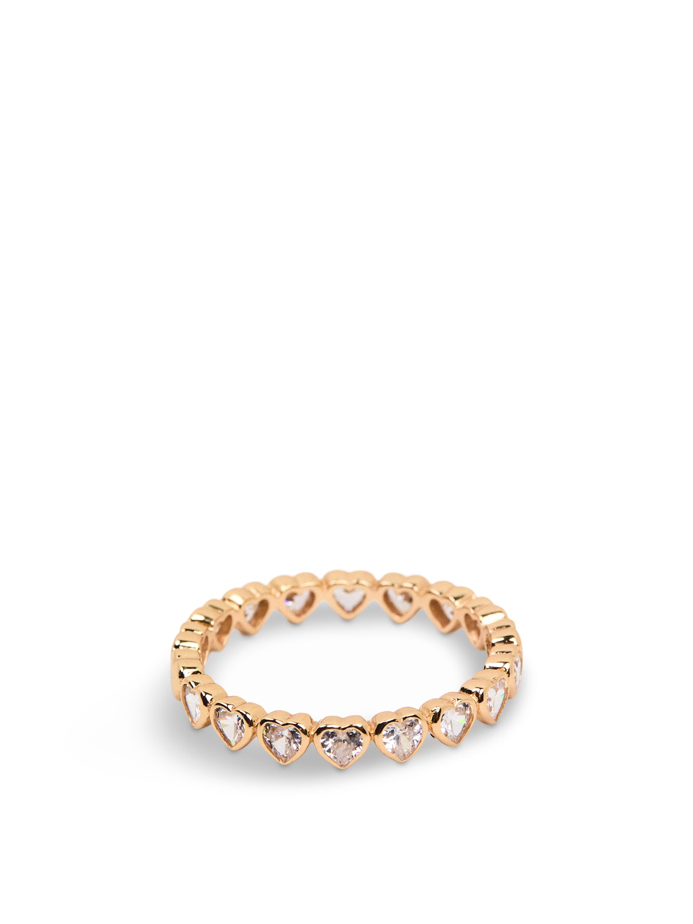 Bezel Heart Eternity Ring