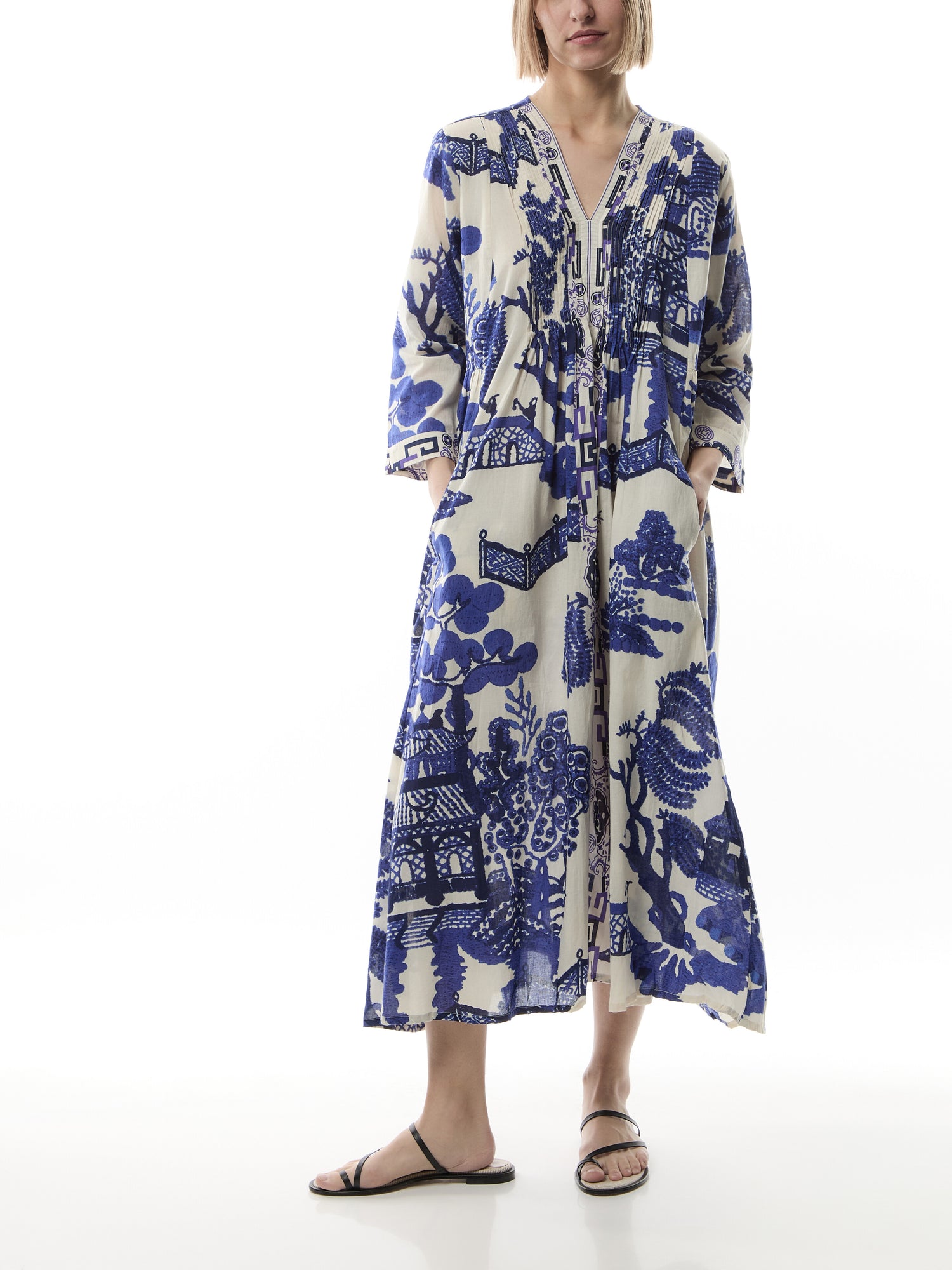 Pinch Pleat Dress