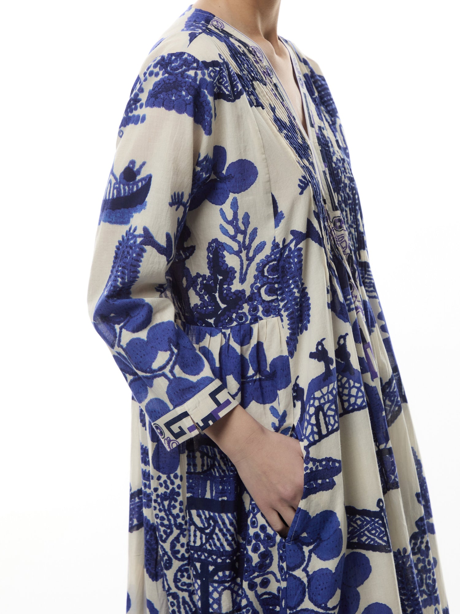 Pinch Pleat Dress