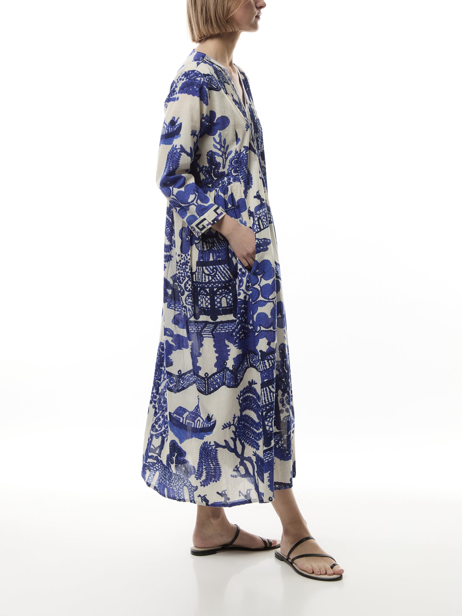 Pinch Pleat Dress