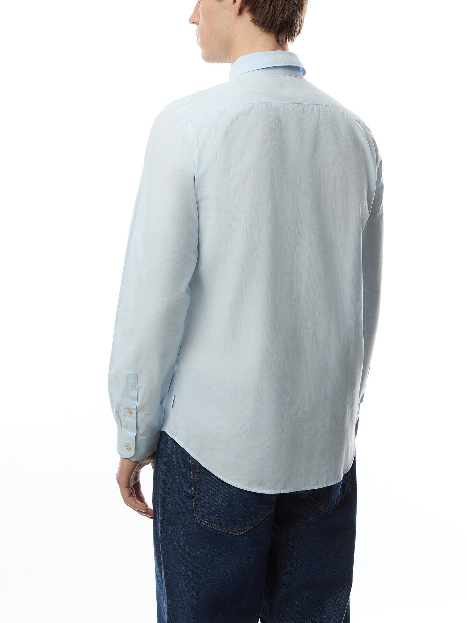Textured Pin Stripe Tailored Shirt