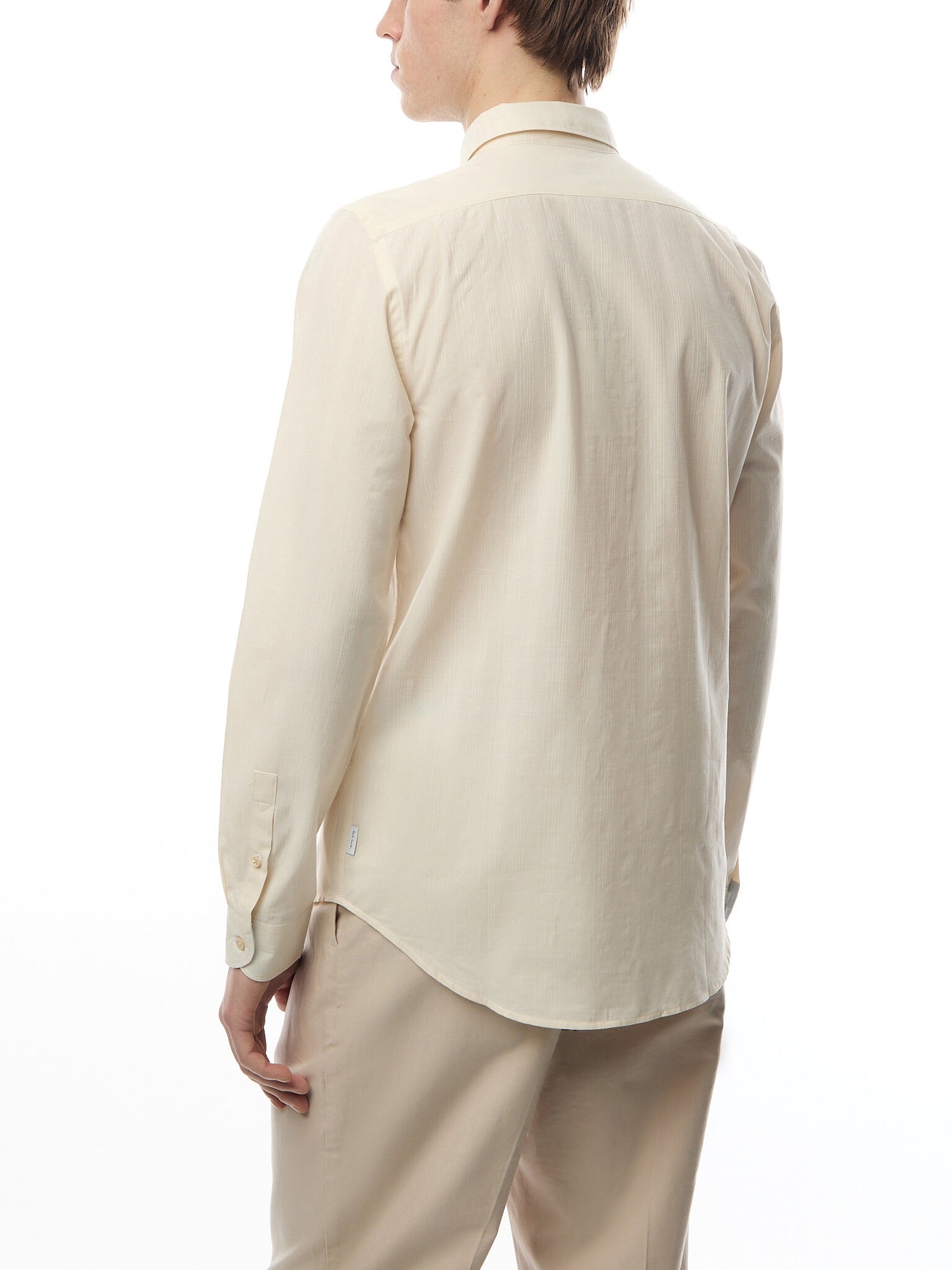 Textured Pin Stripe Tailored Shirt