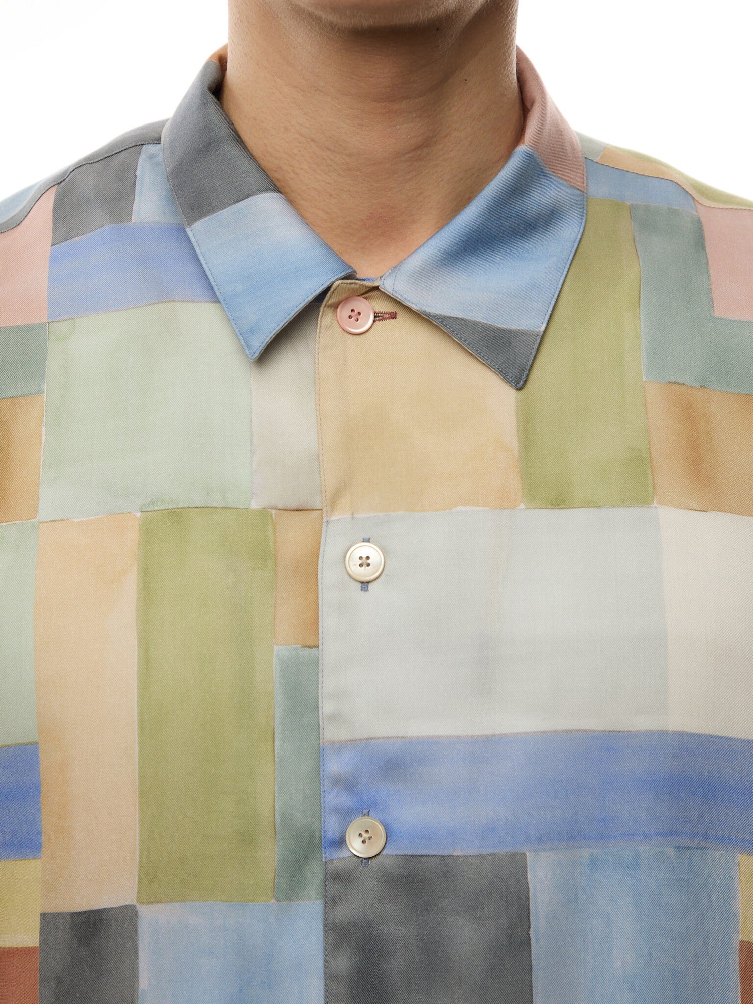 Window Paint Tencel Shortsleeve Shirt