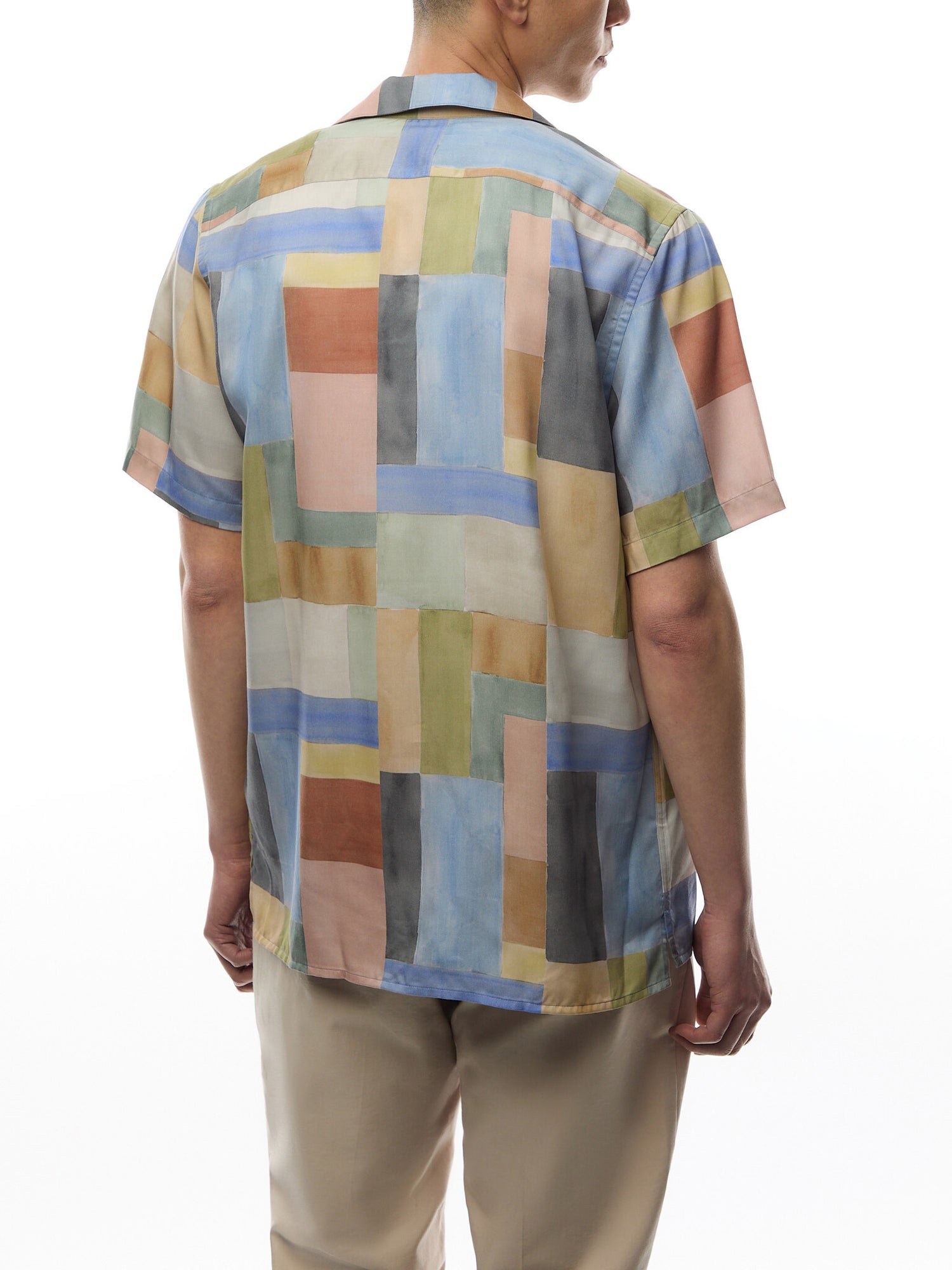 Window Paint Tencel Shortsleeve Shirt