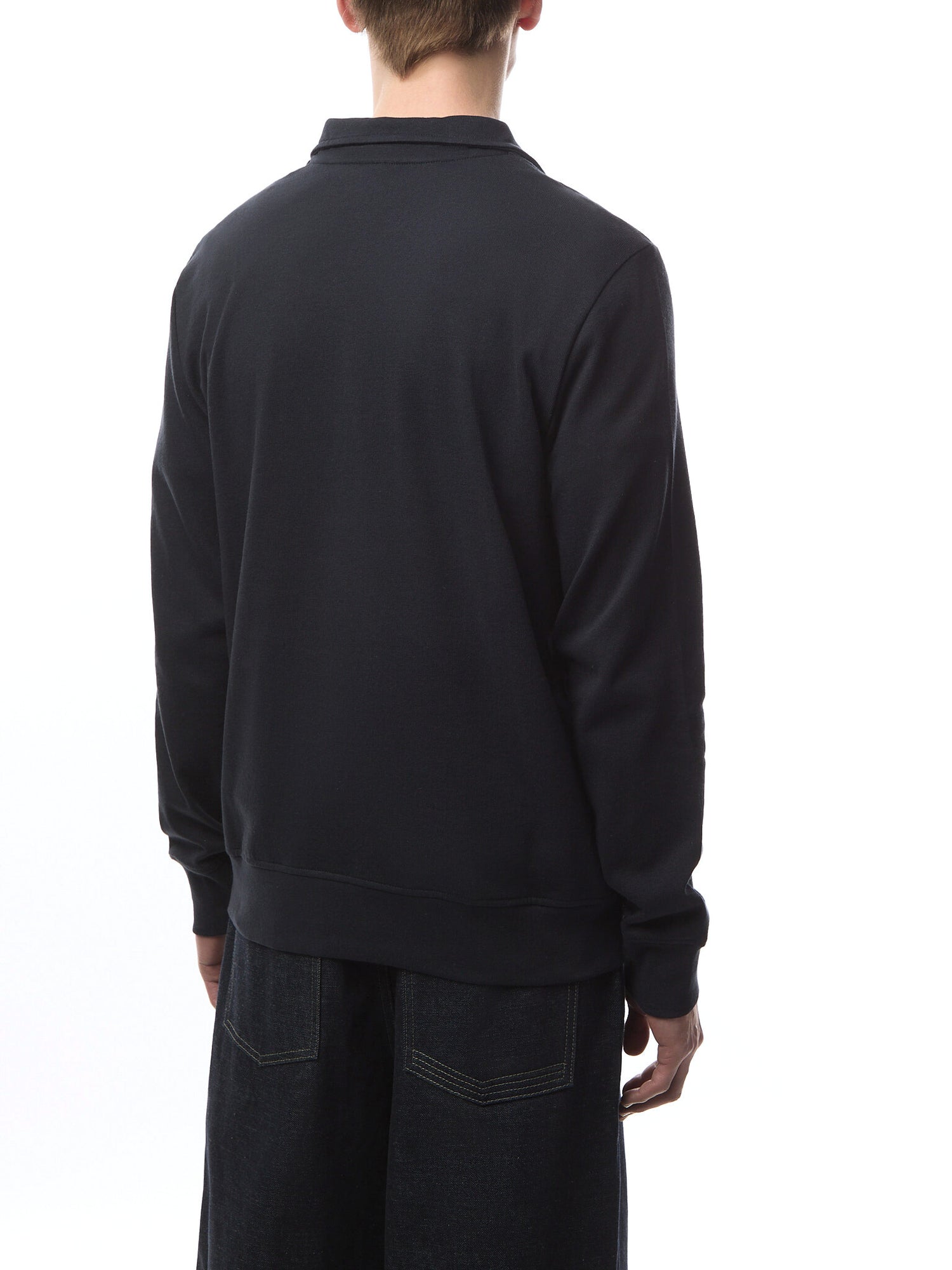 1/4 Zip Sweat Stripe Logo