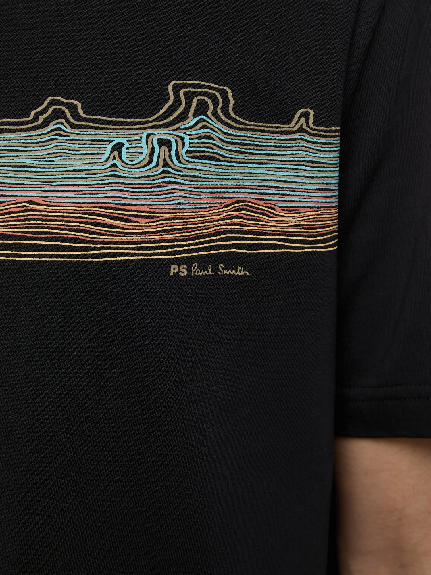 Desert Stripe' Print T-Shirt
