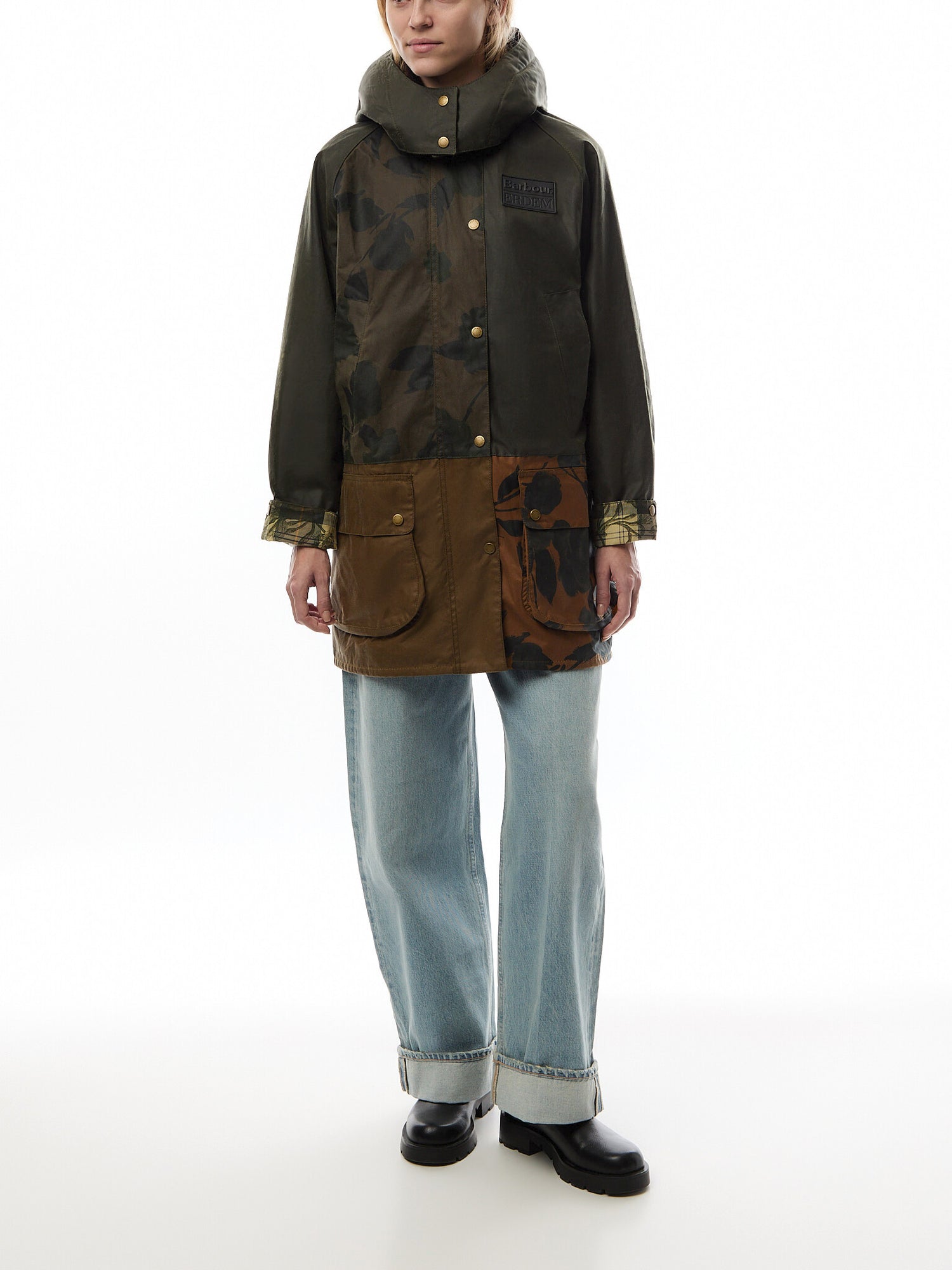 Barbour X Erdem Datura Wax Hood