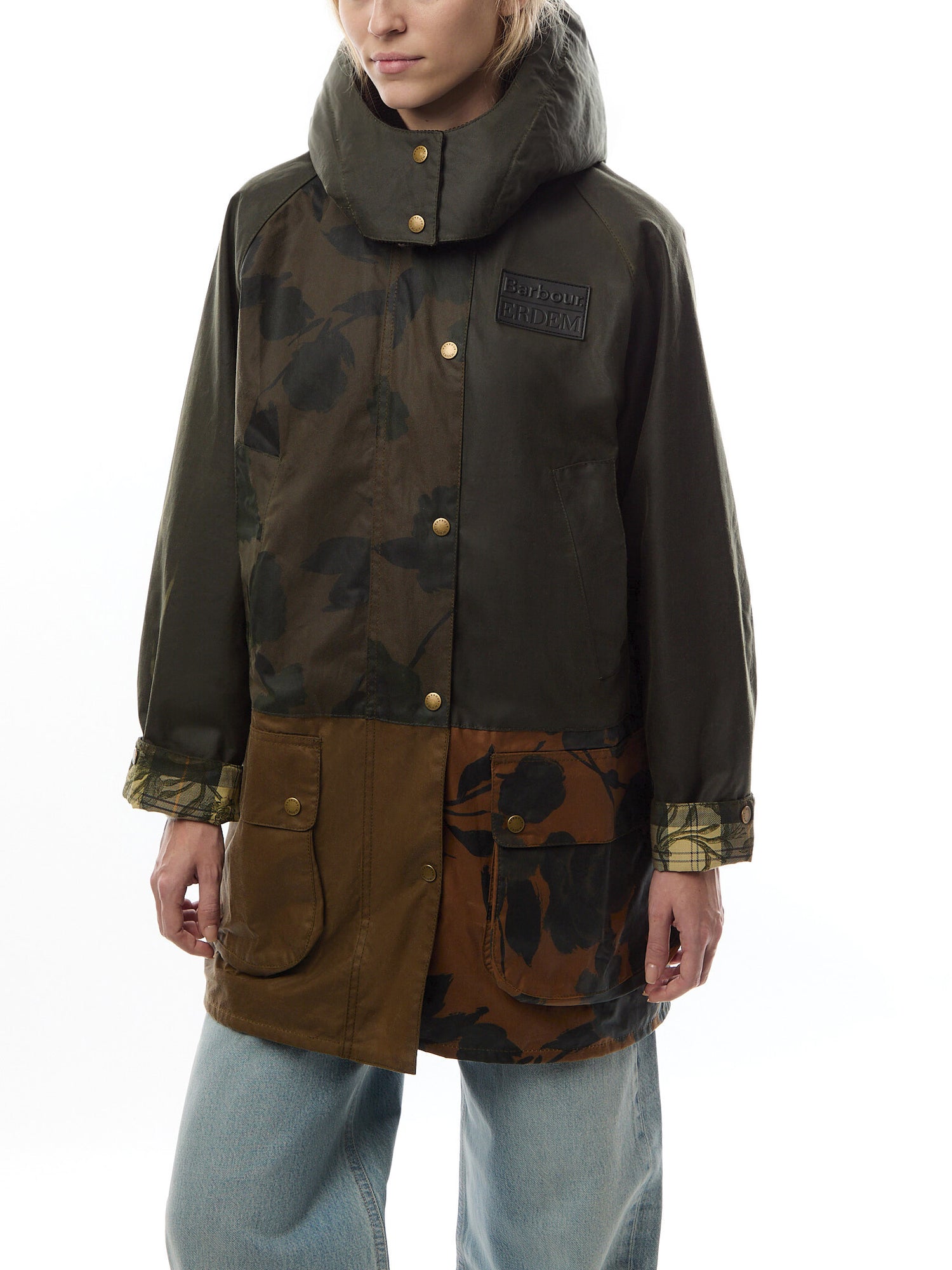 Barbour X Erdem Datura Wax Hood