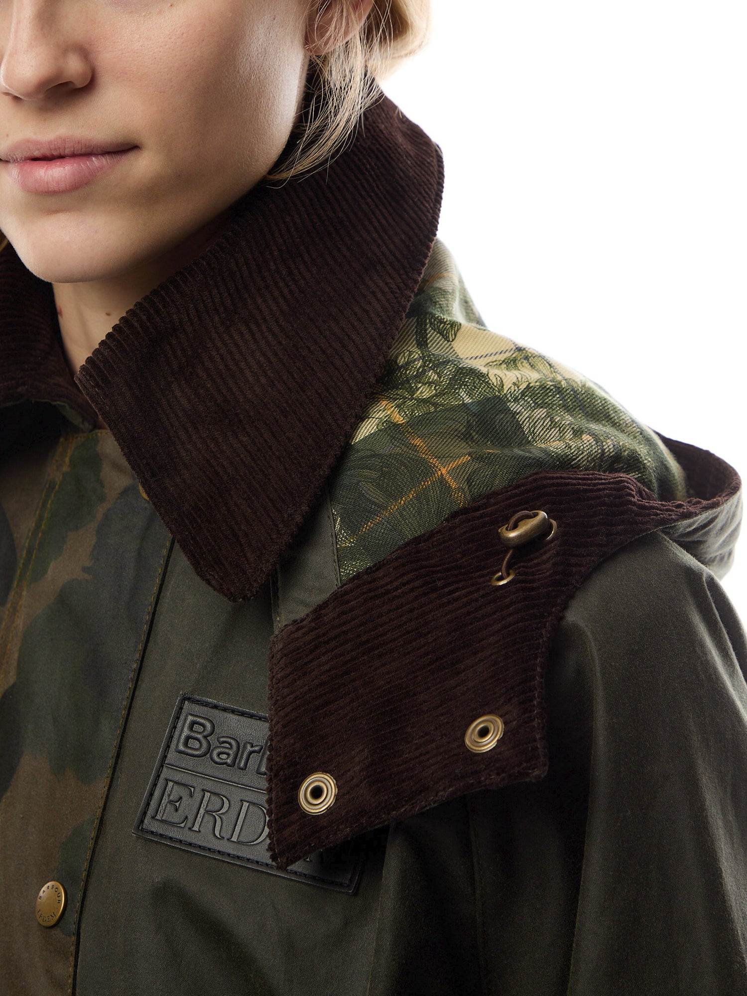 Barbour X Erdem Datura Wax Hood