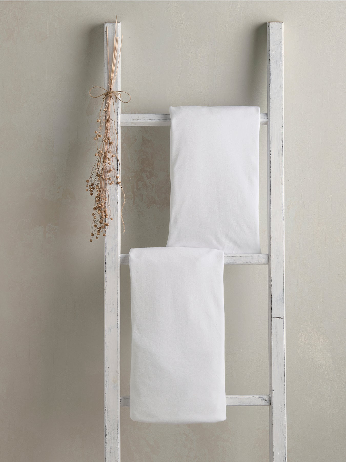 2 Cot Fitted White Sheets