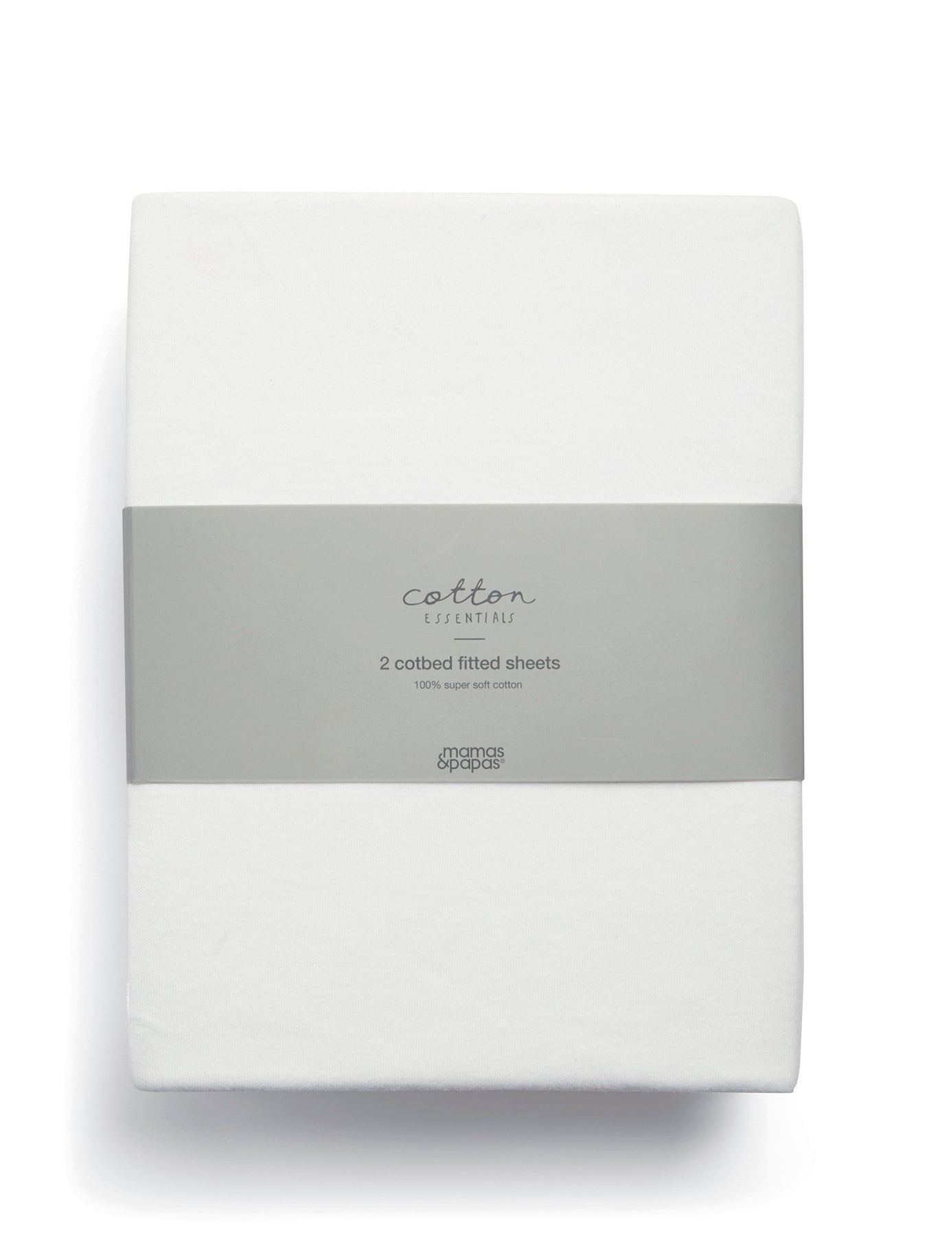 2 Cot Bed White Fitted Sheets