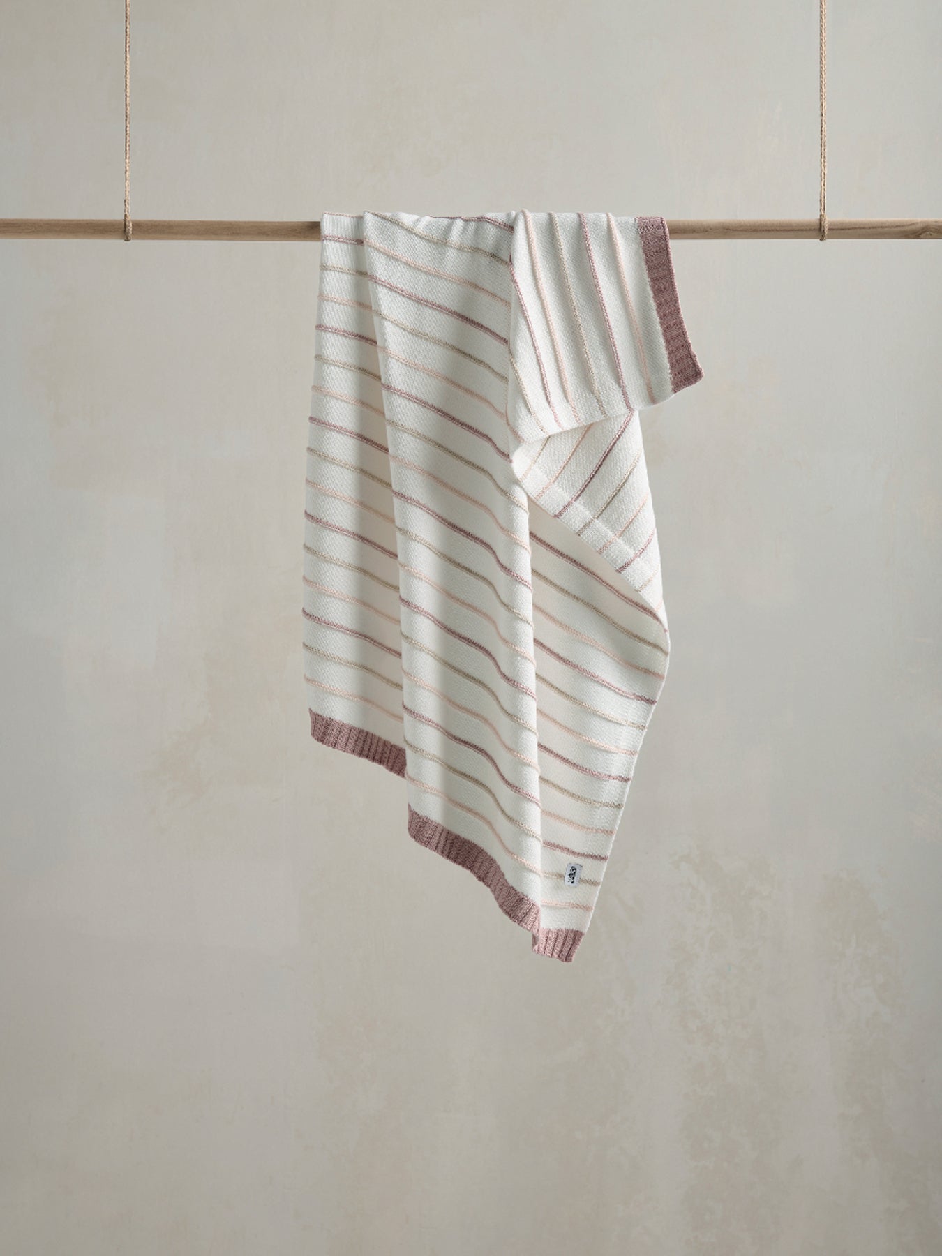 Knitted Blanket Multi Stripe