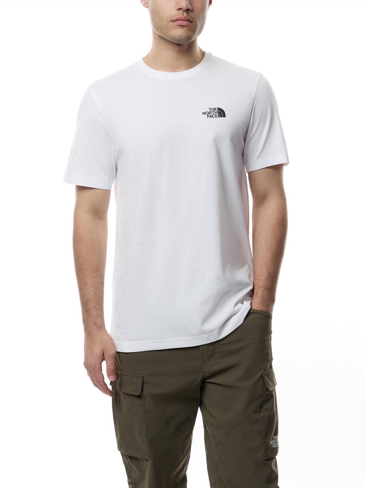 Short Sleeve Simple Dome White T-Shirt