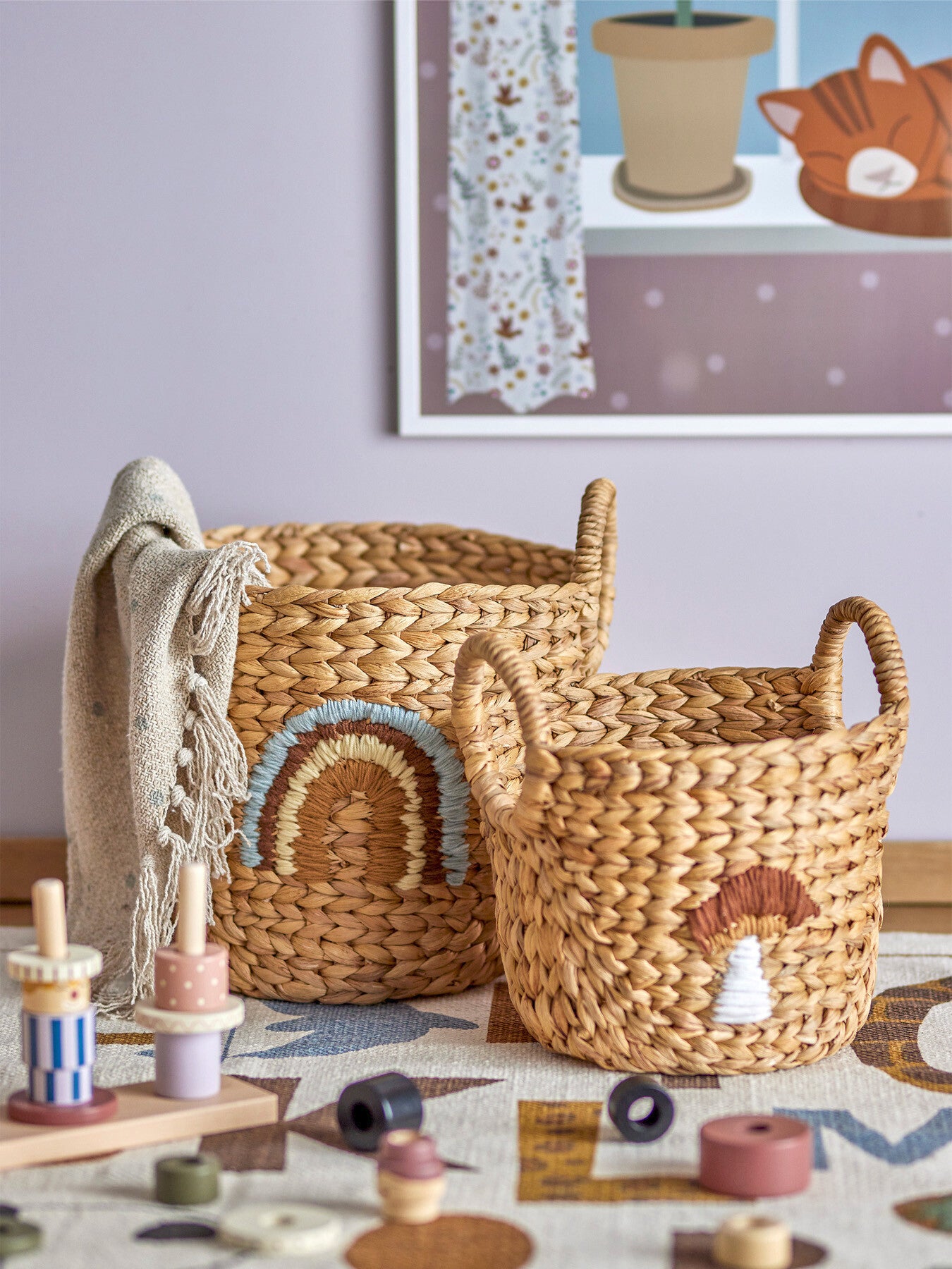 Agnes Basket Nature Water Hyacinth