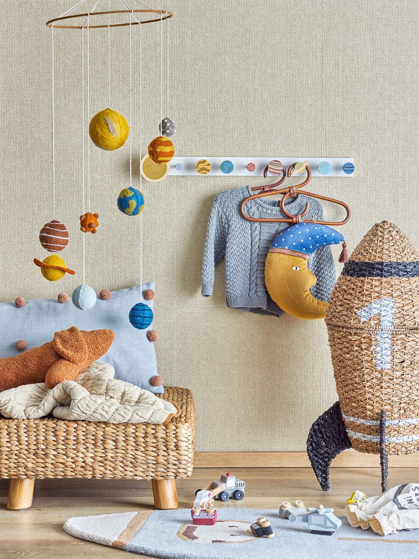 Cosmina Basket with Lid Nature Seagrass