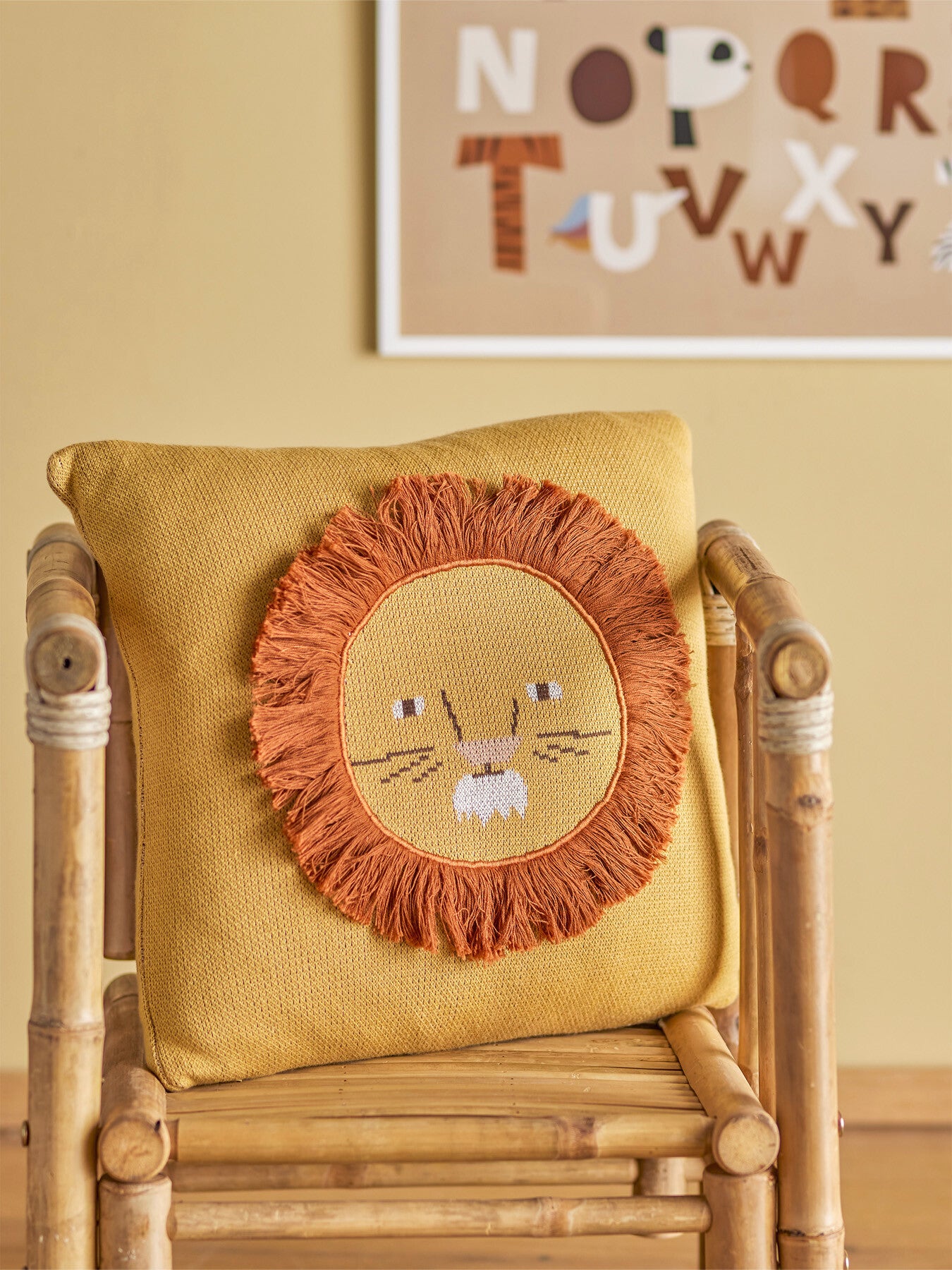 Harrison Cushion Yellow Cotton OEKO-TEX®