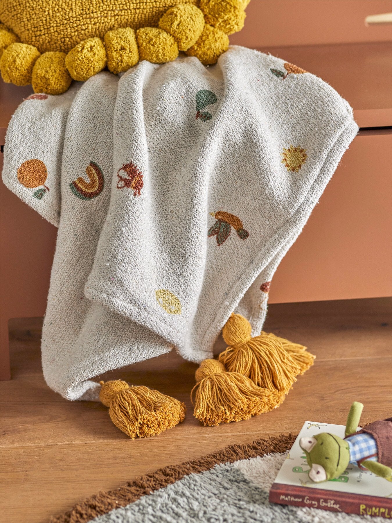Agnes Throw, Nature, Recycled Cotton