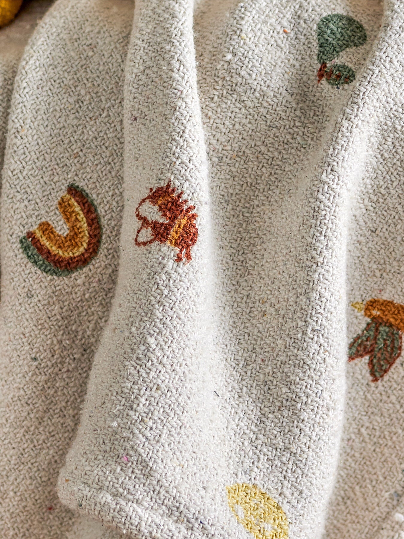Agnes Throw, Nature, Recycled Cotton