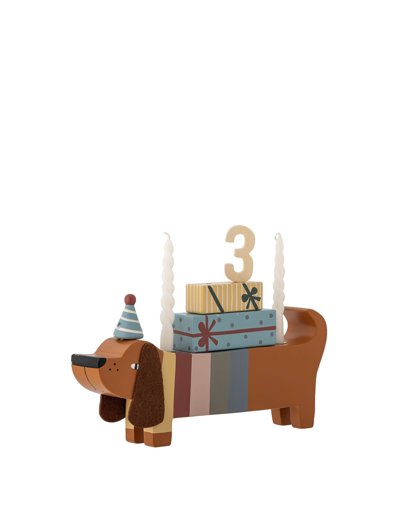 Charlie Birthday Decoration, Brown, FSC®100%, MDF