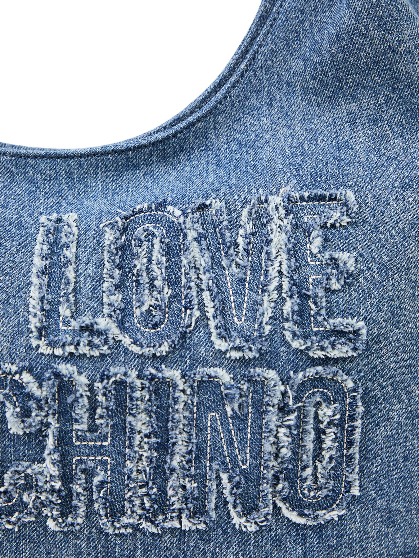 Denim Slouchy Shoulder Bag