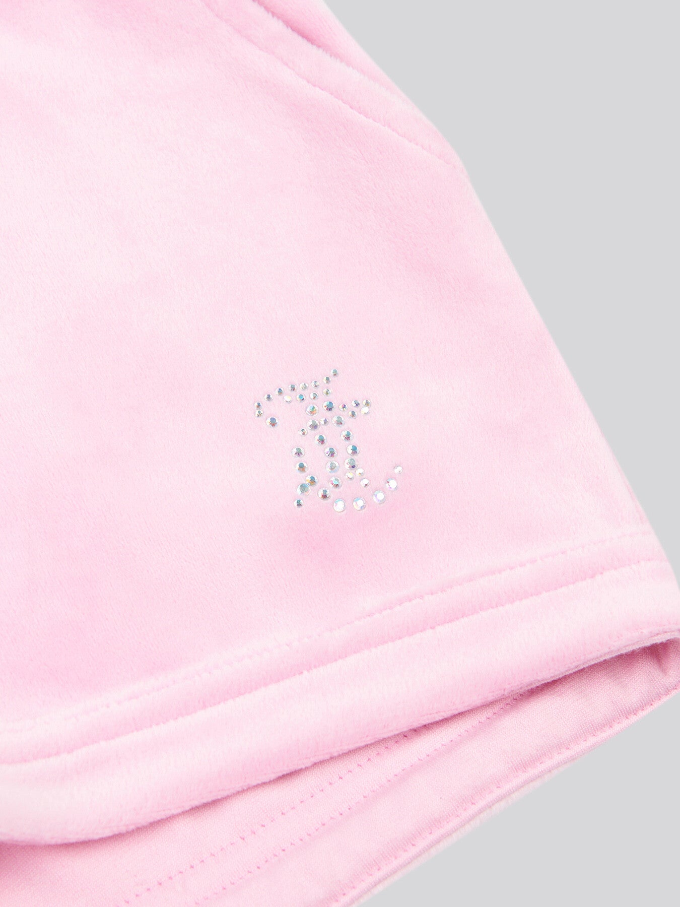 Diamante Velour Fold Up Short