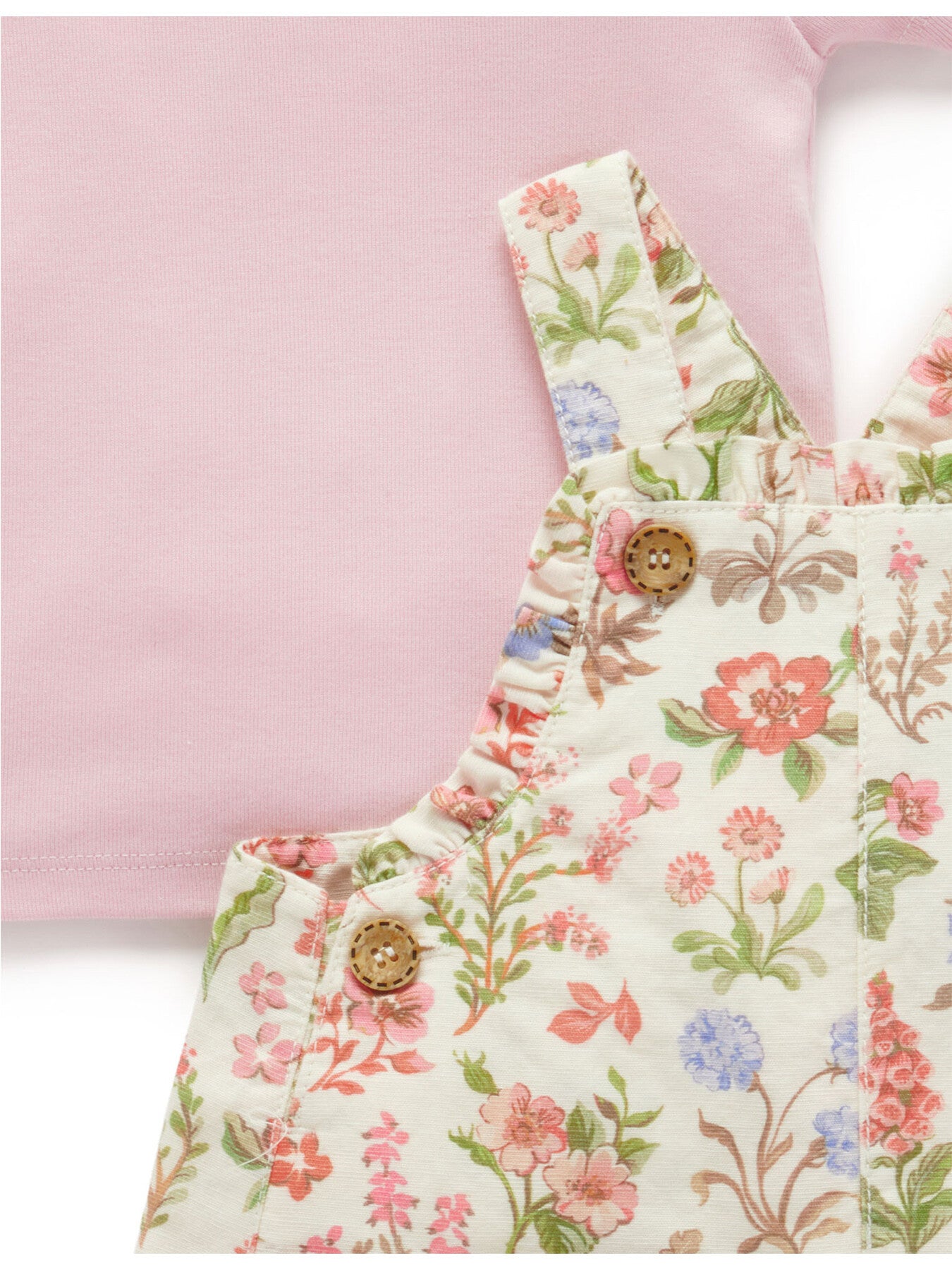 Linen Blend Overall Set