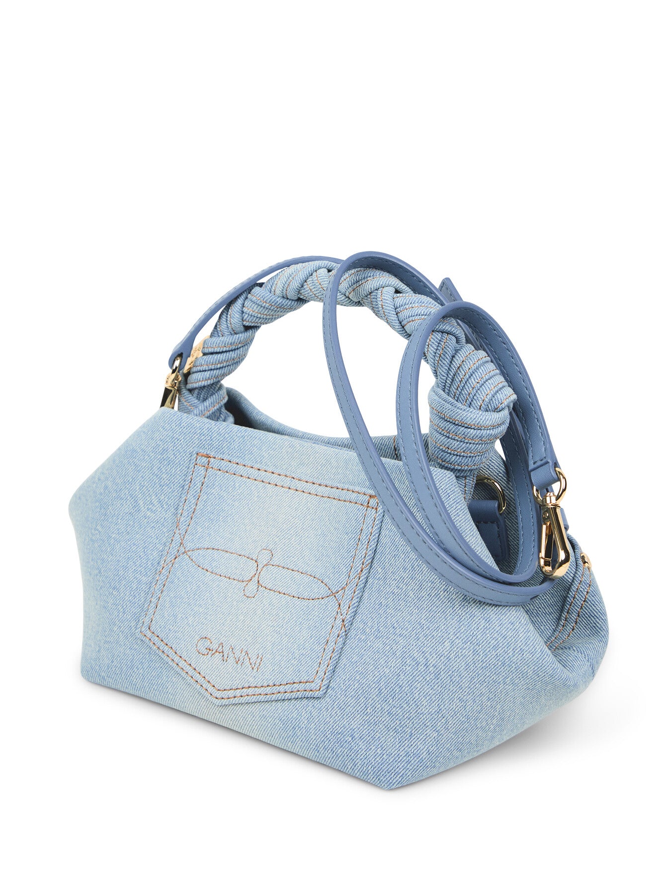 Washed Denim Small Bou Bag