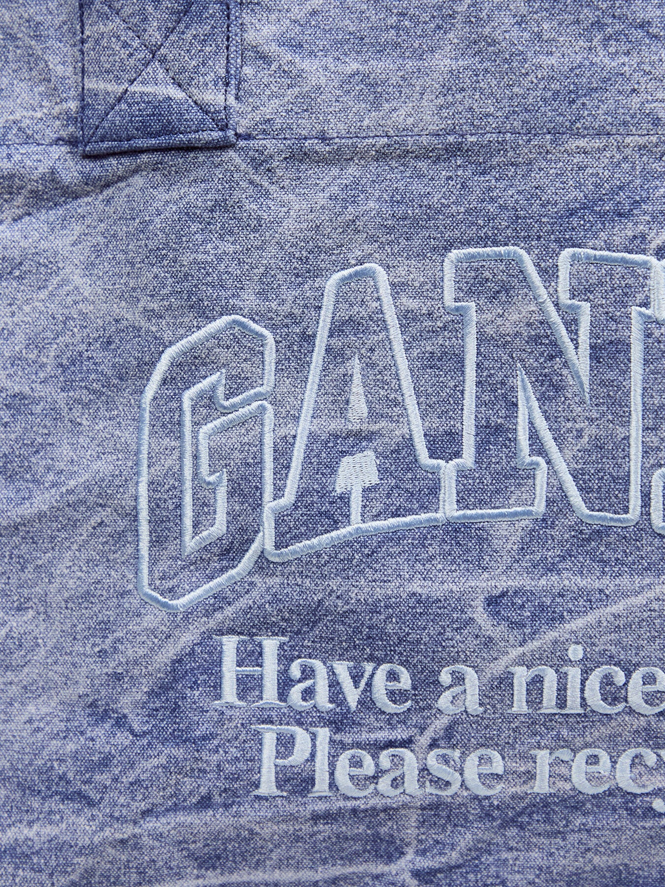 Large Easy Shopper Denim Tote Bag