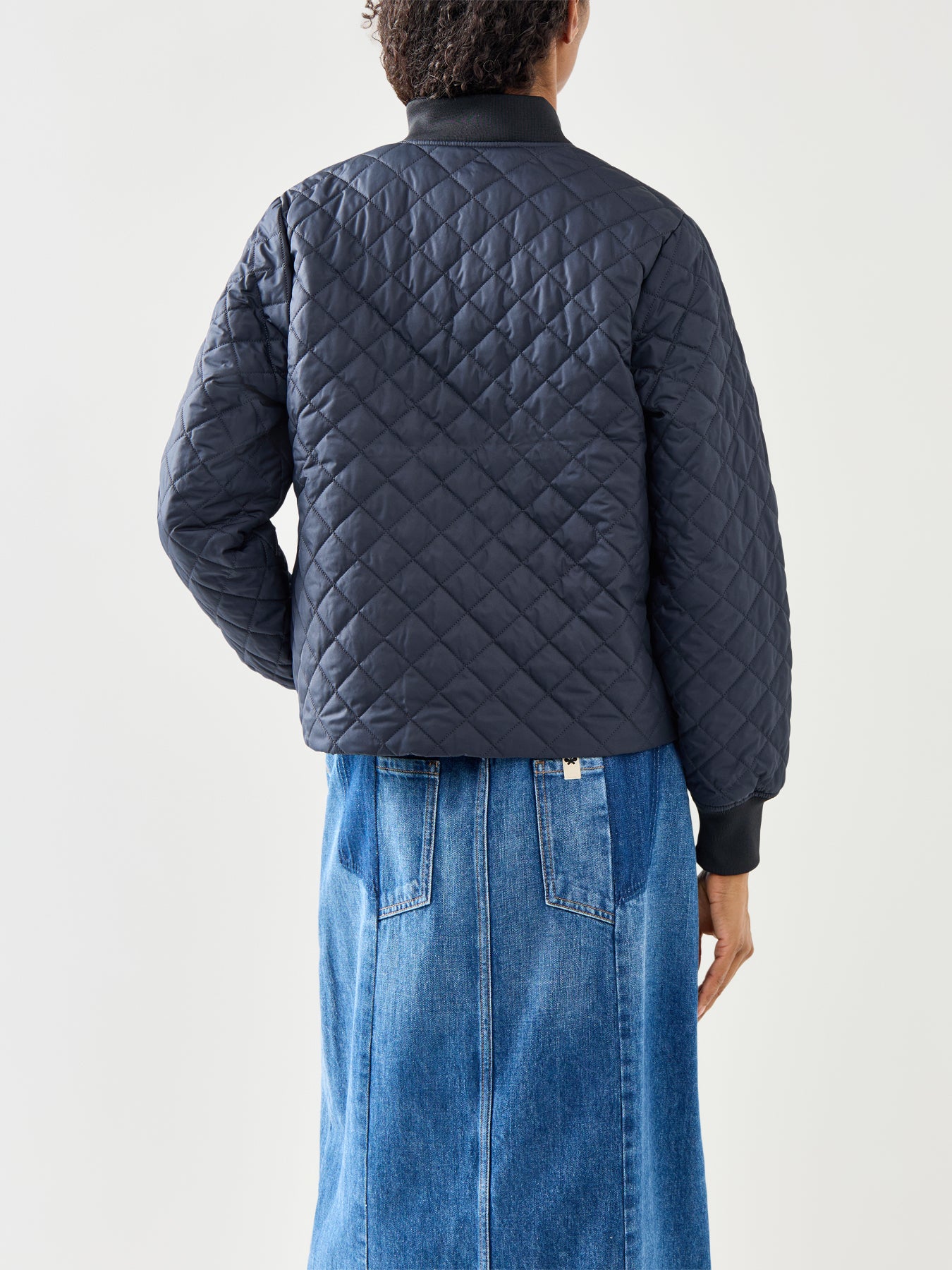 Navy Barbour Reyna Quilt Jacket