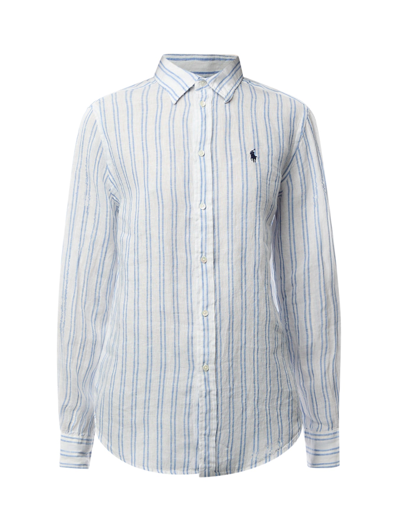Classic Stripe Long Sleeve Button Front Shirt