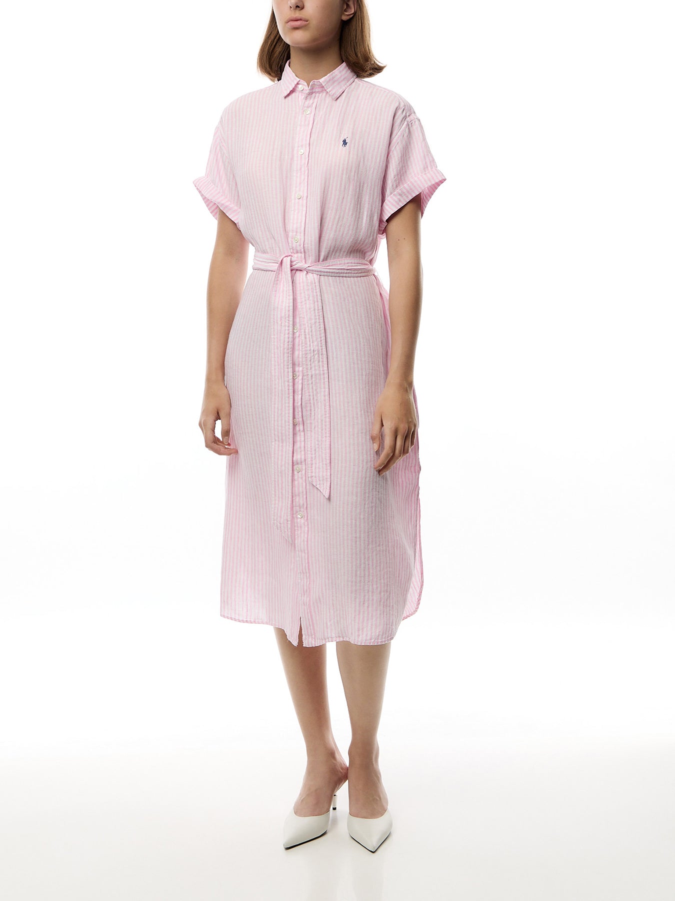 Woven Shirt Dress Dress
