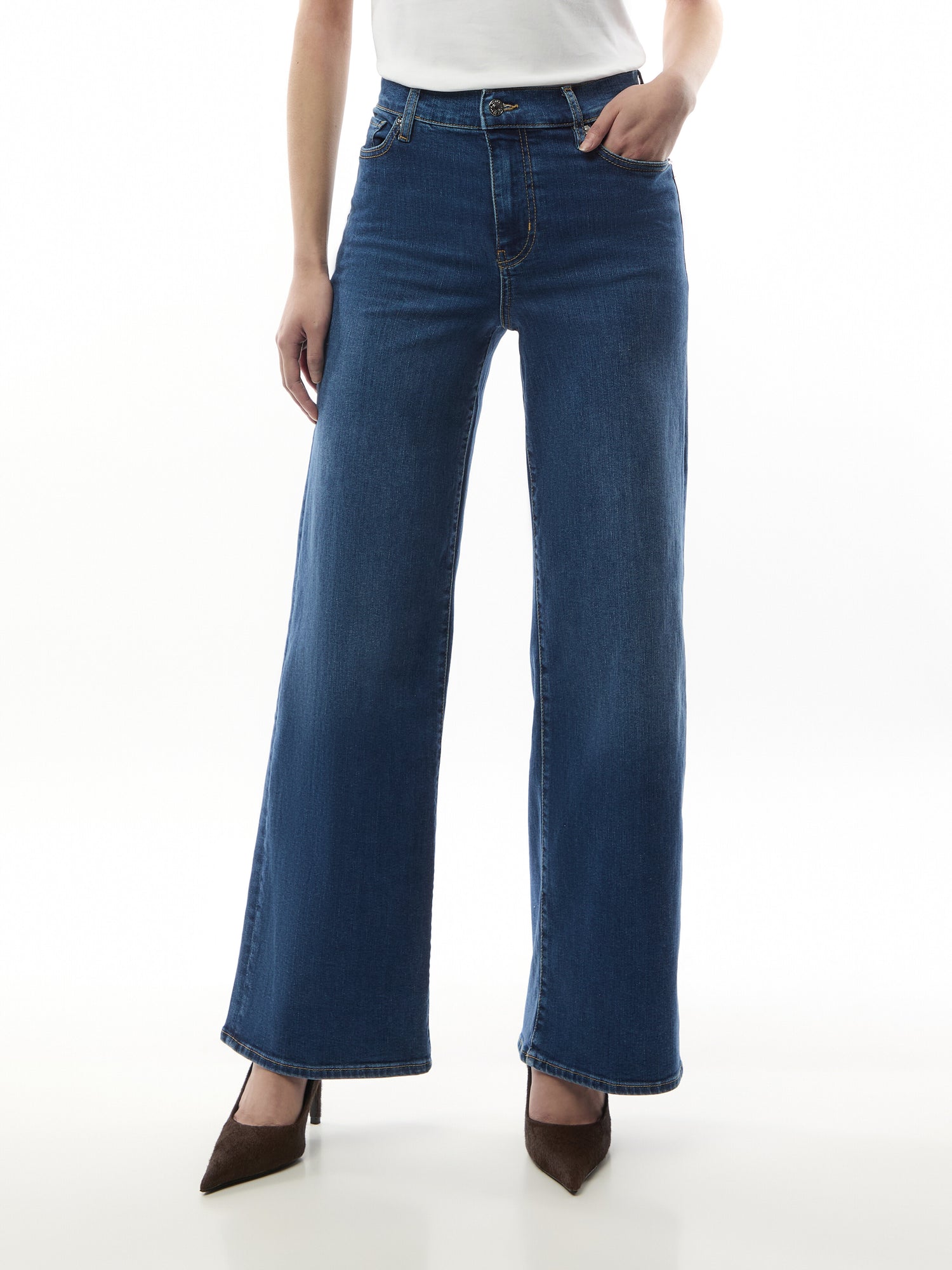 Le Slim Palazzo Jeans