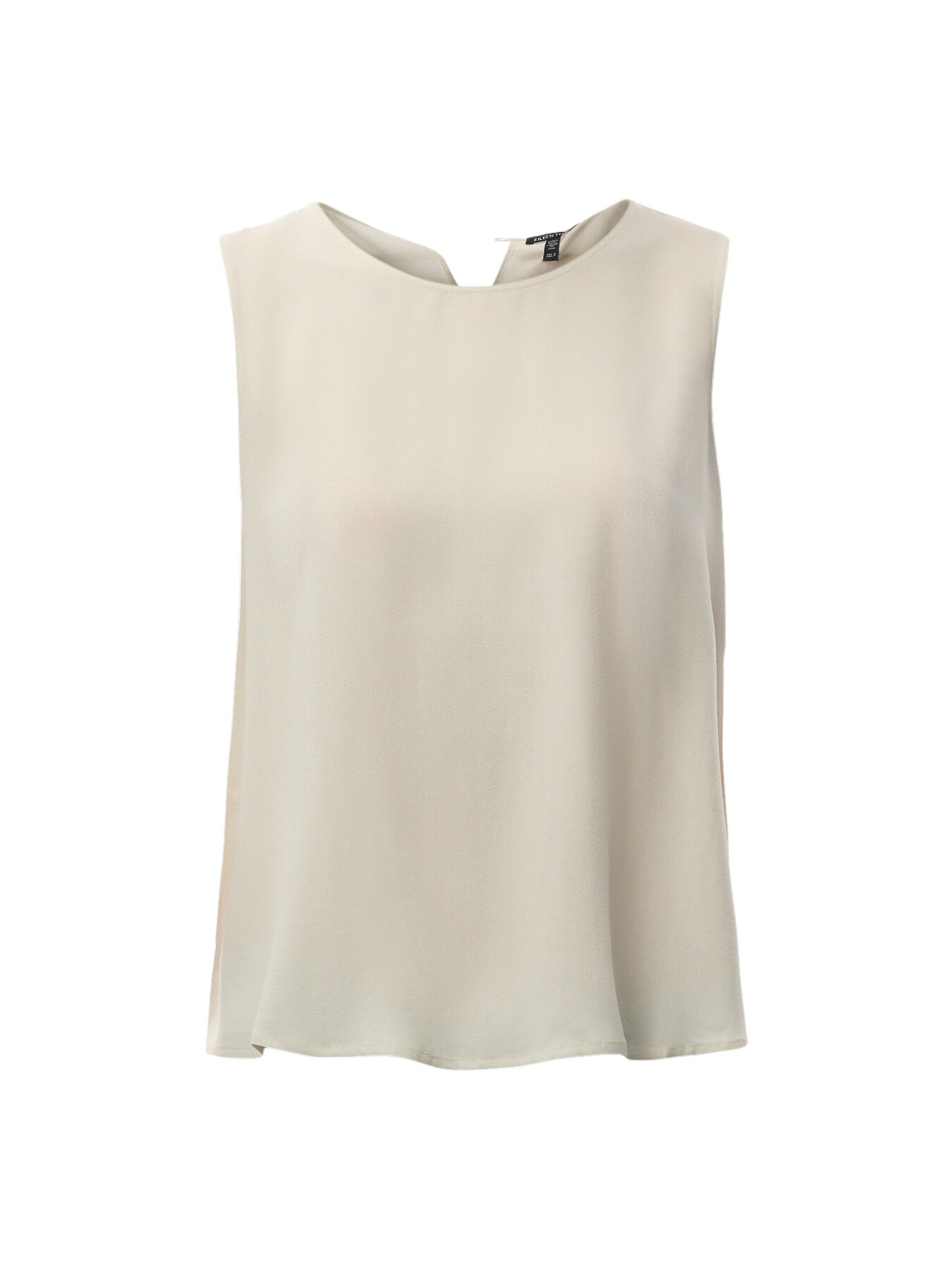 Round Neck Short Shell Silk Georgette Crepe