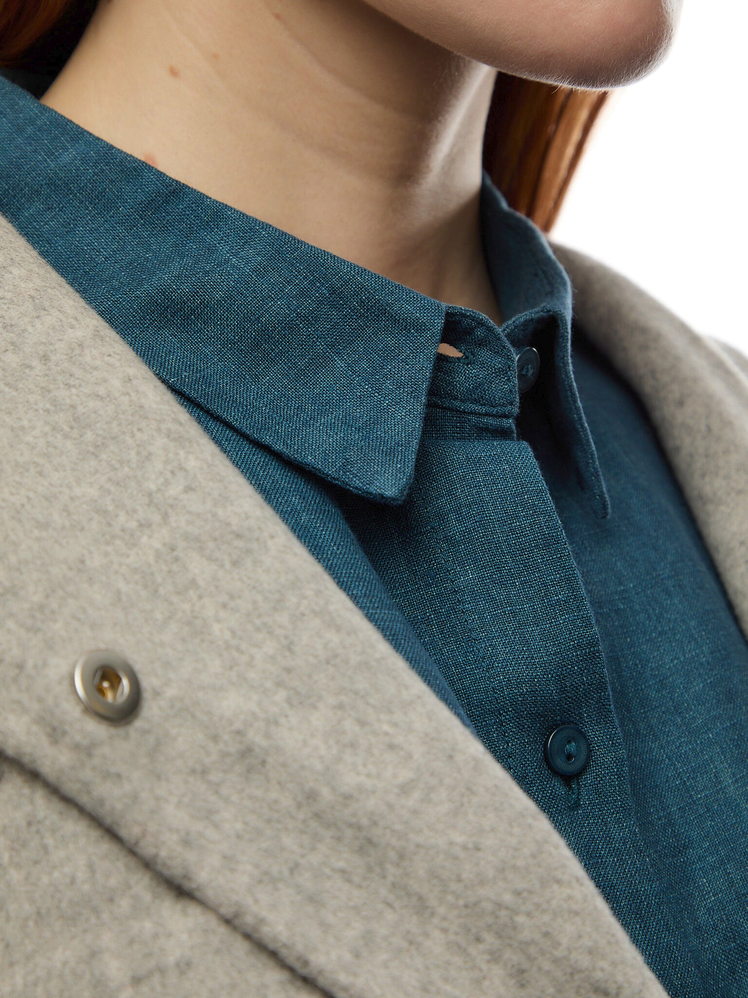 Classic Collar Shirt W/ 3/4 Sleeves
