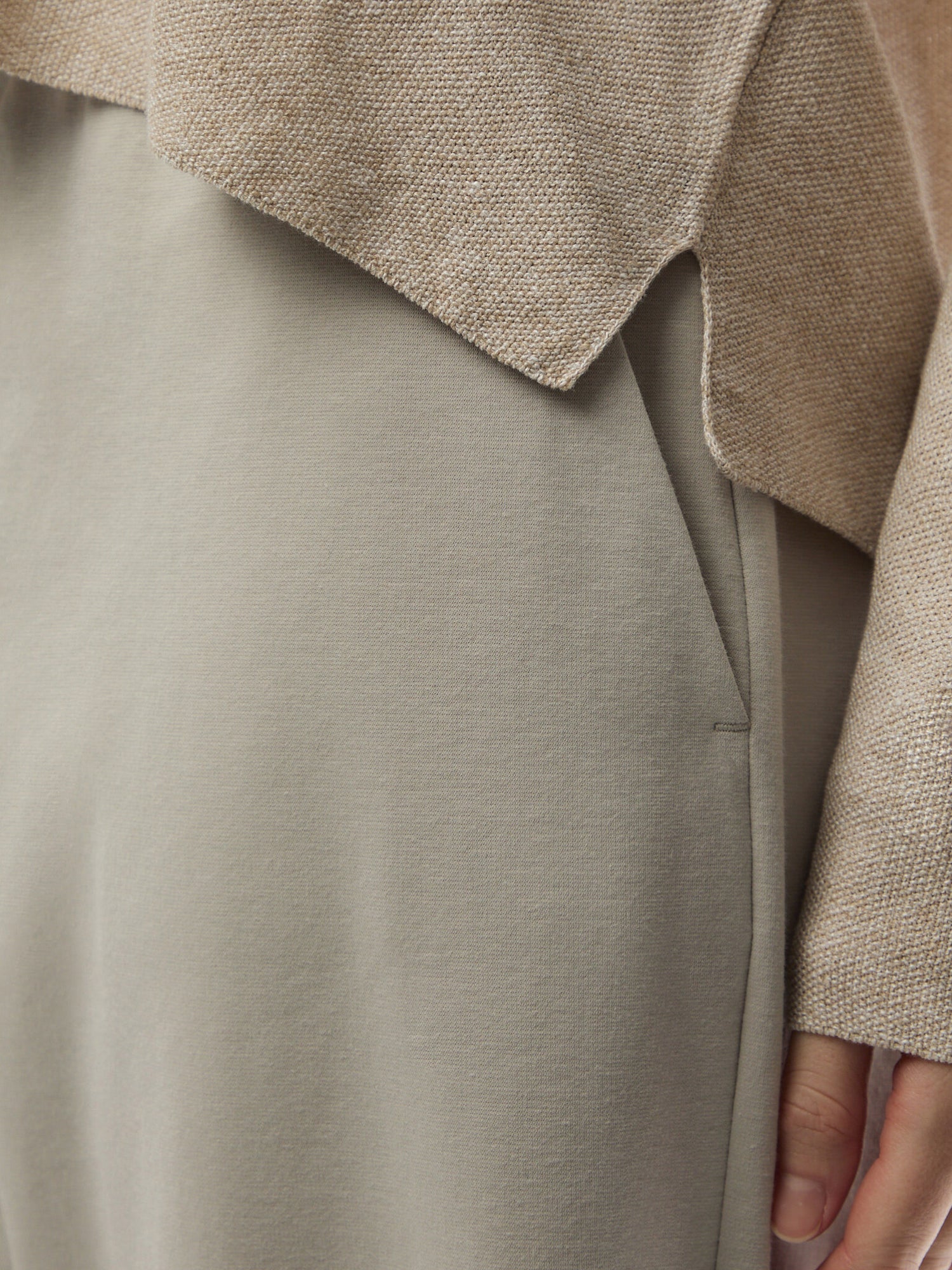 Wide Ankle Pant Cotton Blend