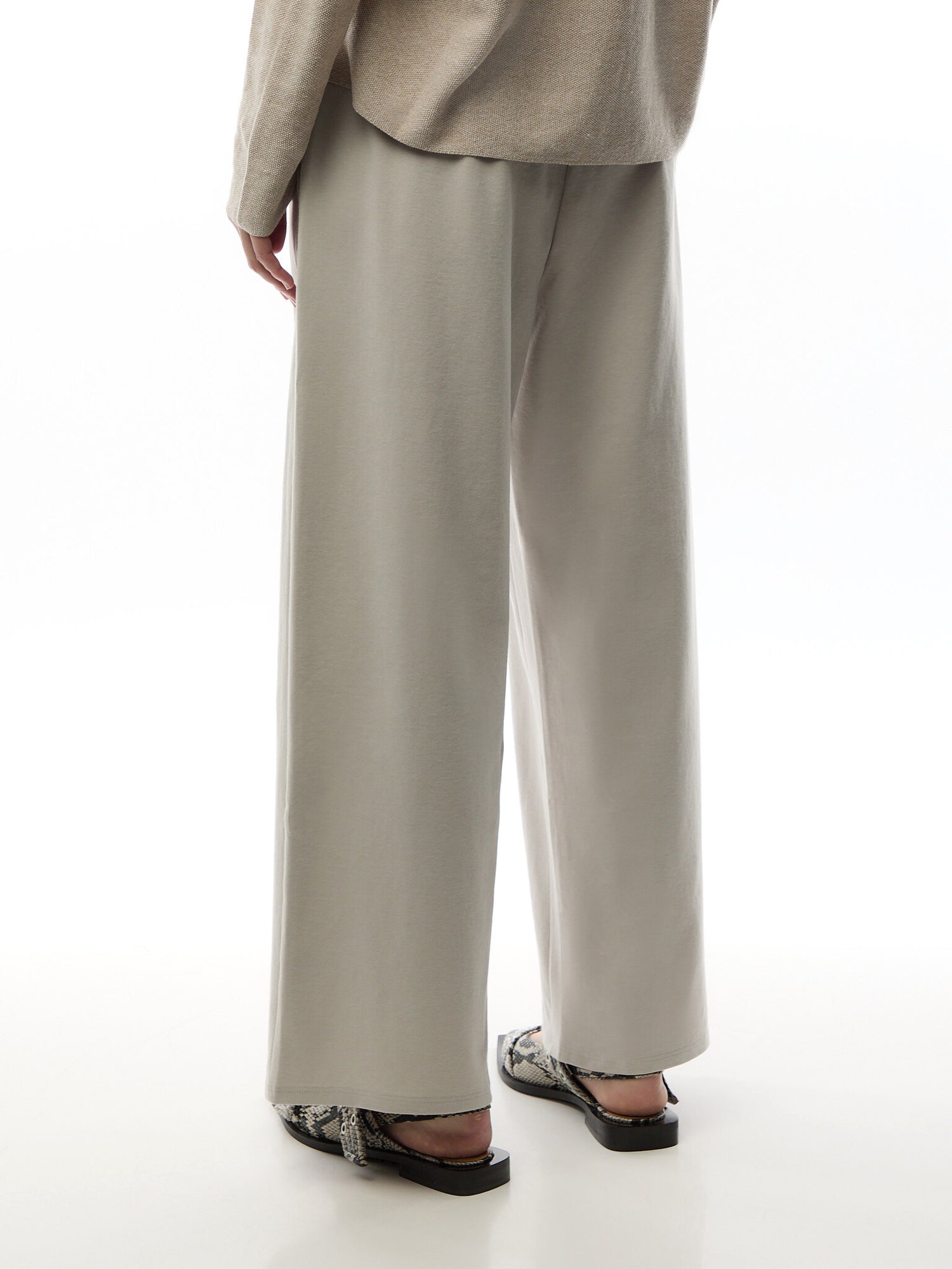 Wide Ankle Pant Cotton Blend