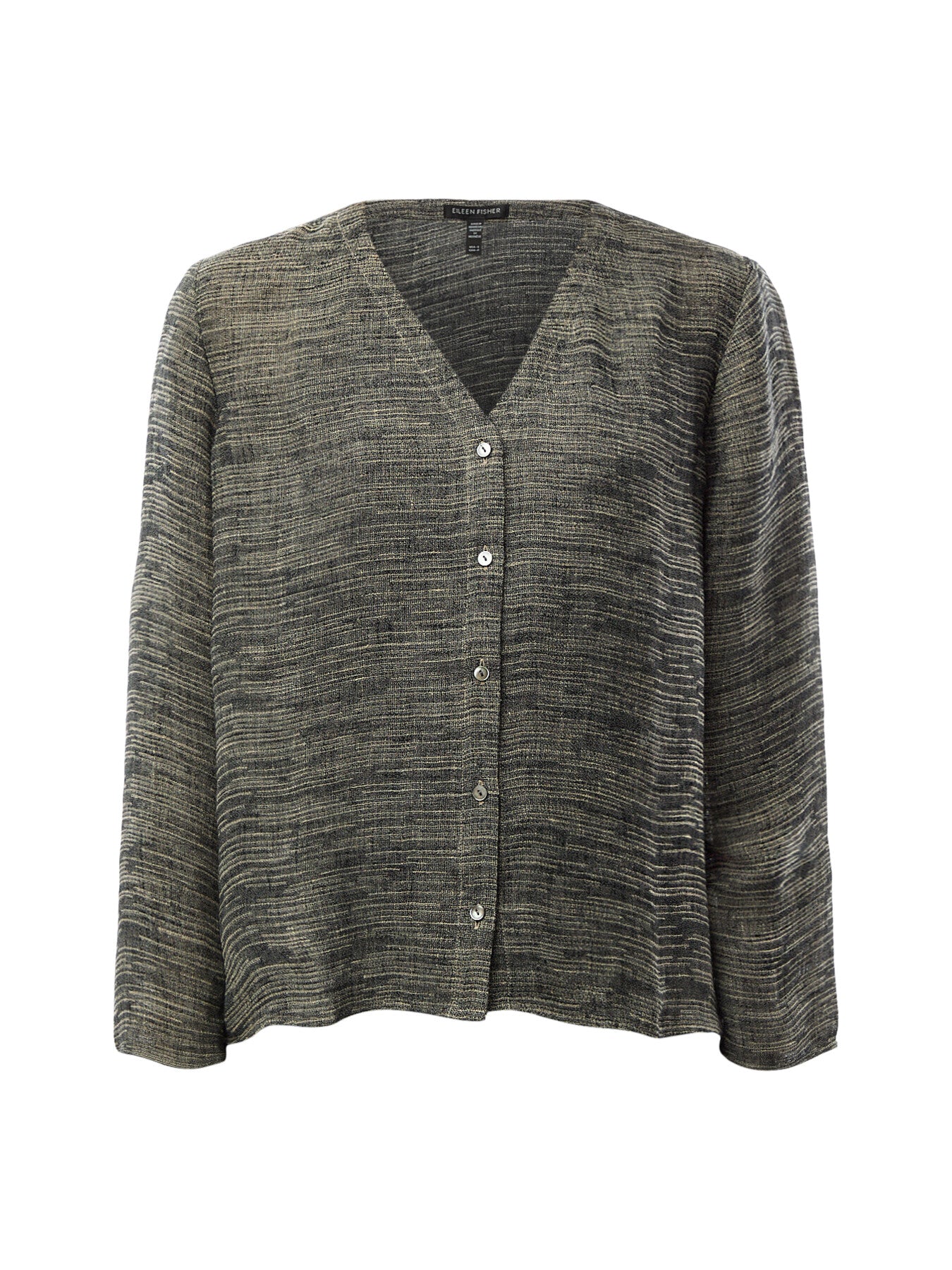 V-Neck Bracelet Slv Shirt Linen Gauze