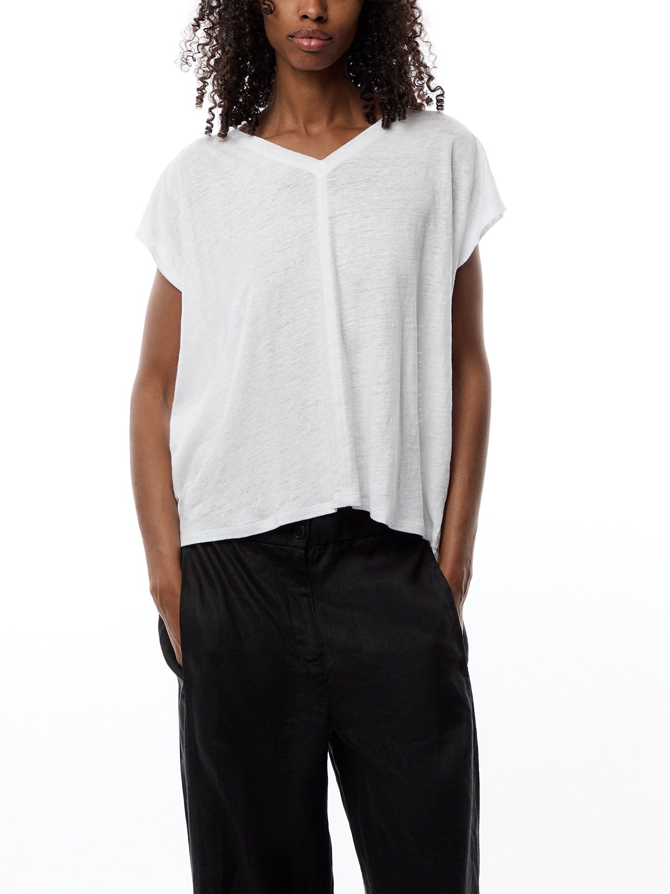 V Neck Square Tee