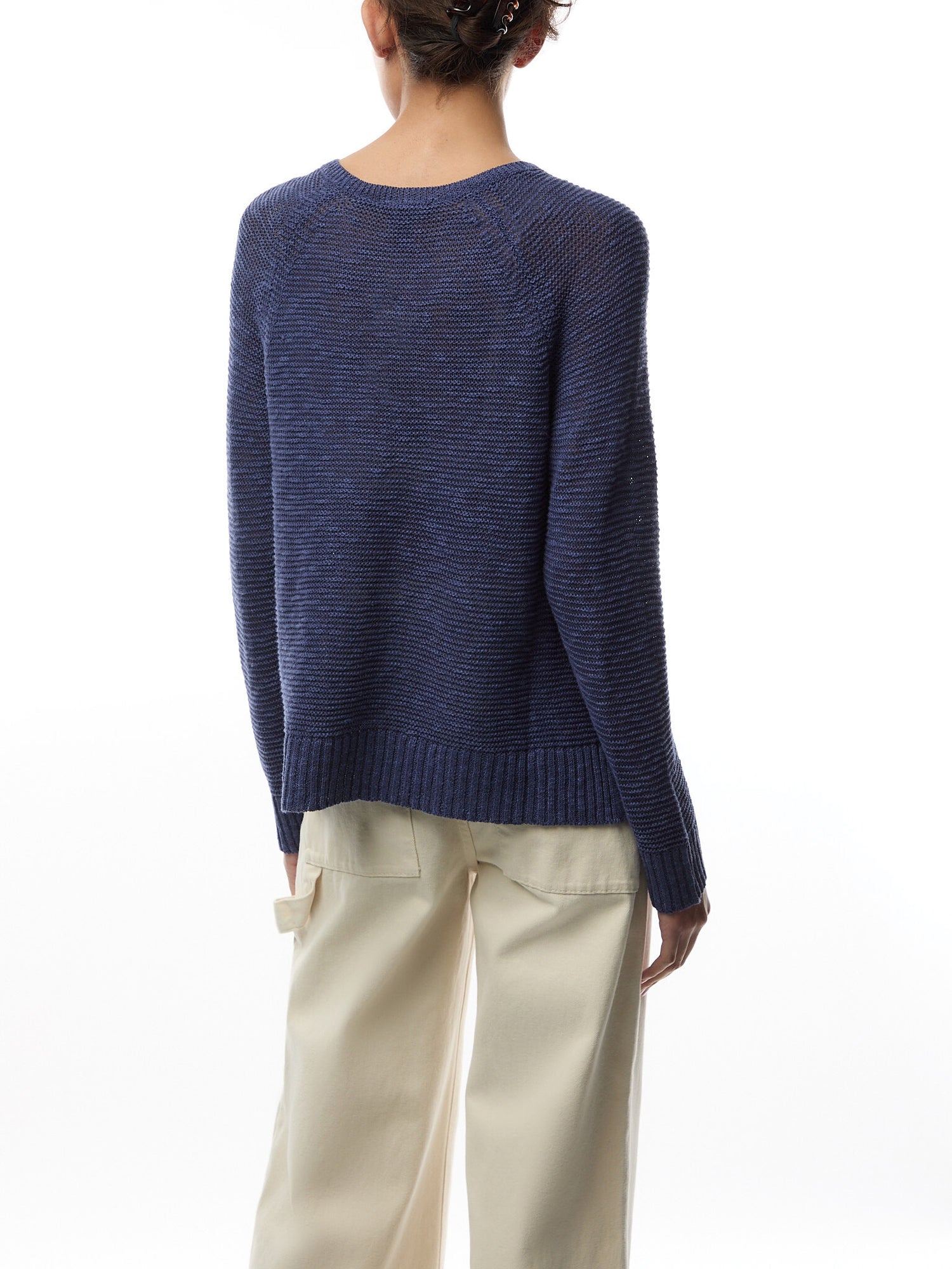 Crew Neck Raglan Sleeve Sweater