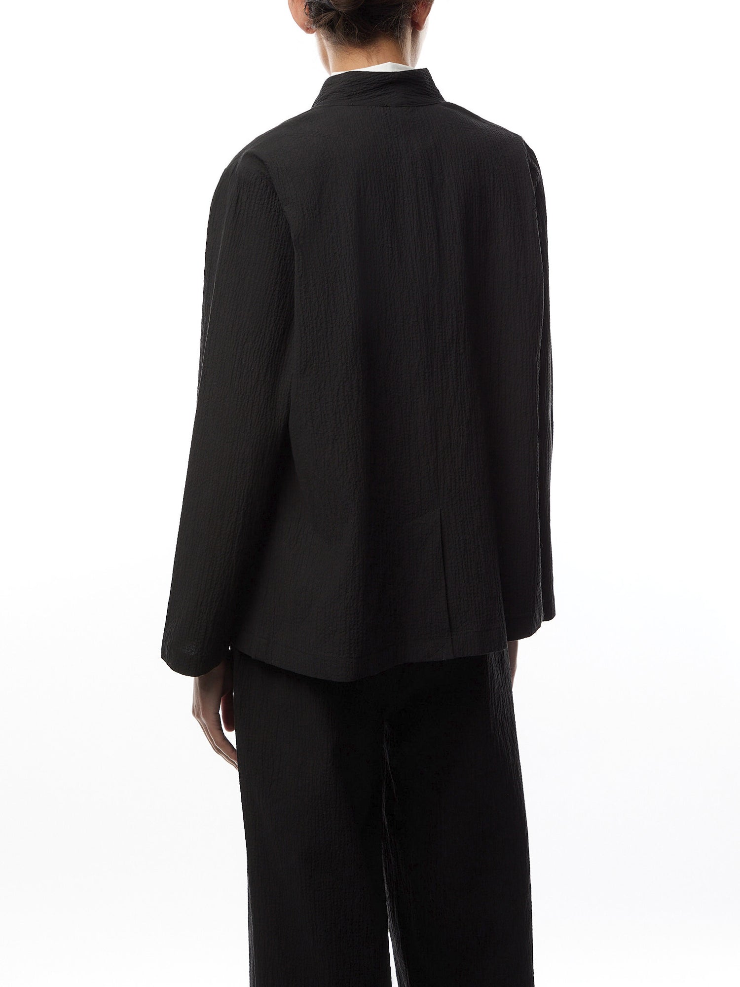 High Collar Jacket Cotton Pucker
